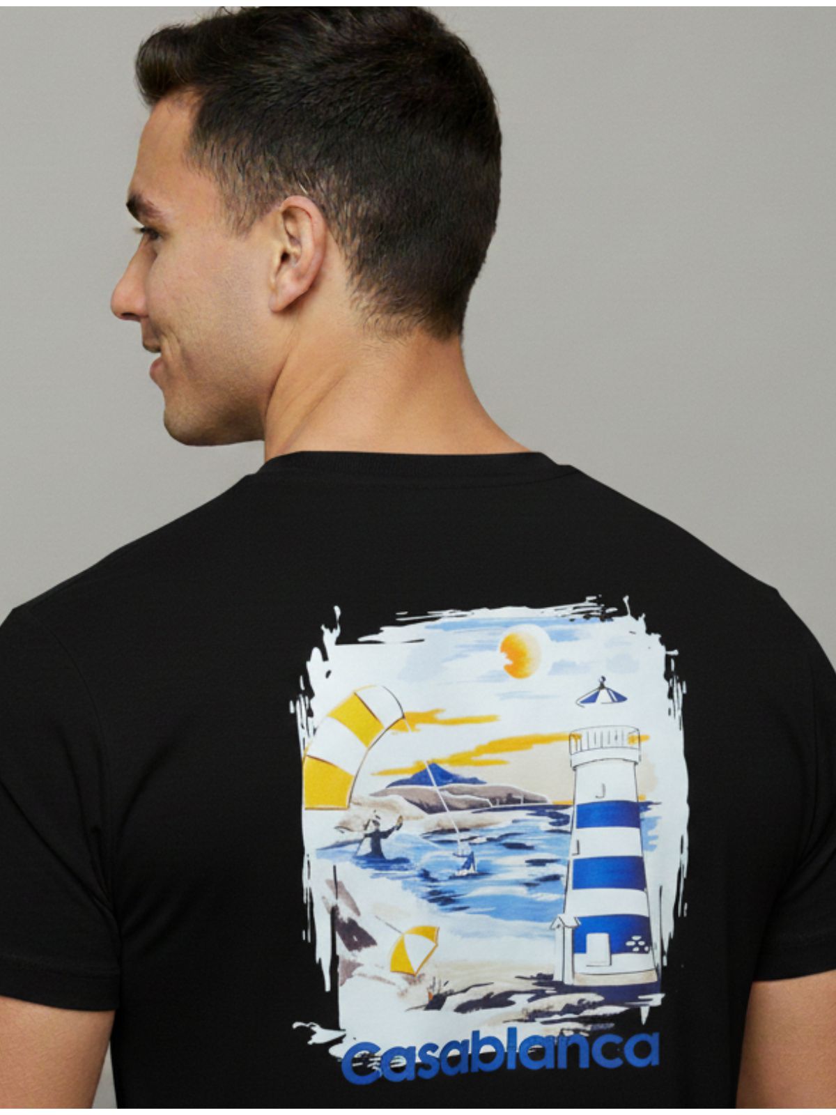 Camiseta Casa Blanca Preta - Chinesa - SP GRIFES - Camisetas Importadas no Atacado