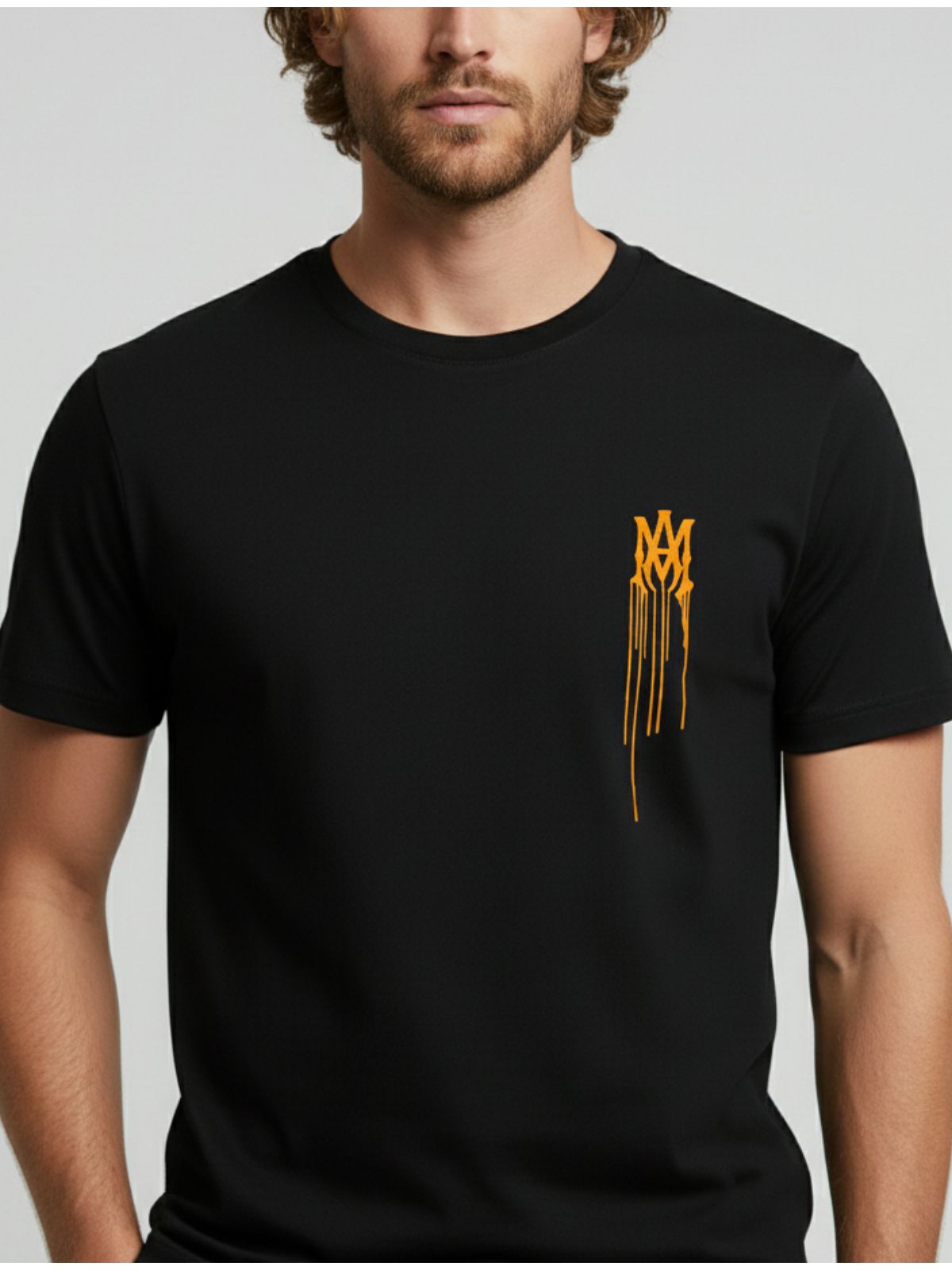 Camiseta Amiri - Preta - Chinesa Encorpada - SP GRIFES - Camisetas Importadas no Atacado