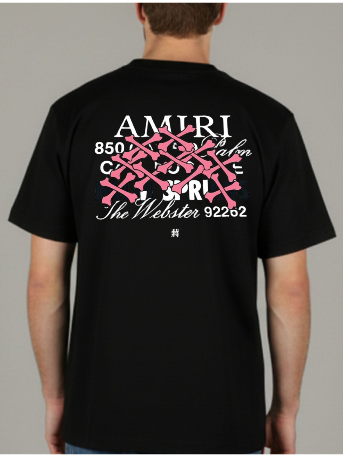 Camiseta Amiri - Preta - Chinesa Encorpada - SP GRIFES - Camisetas Importadas no Atacado
