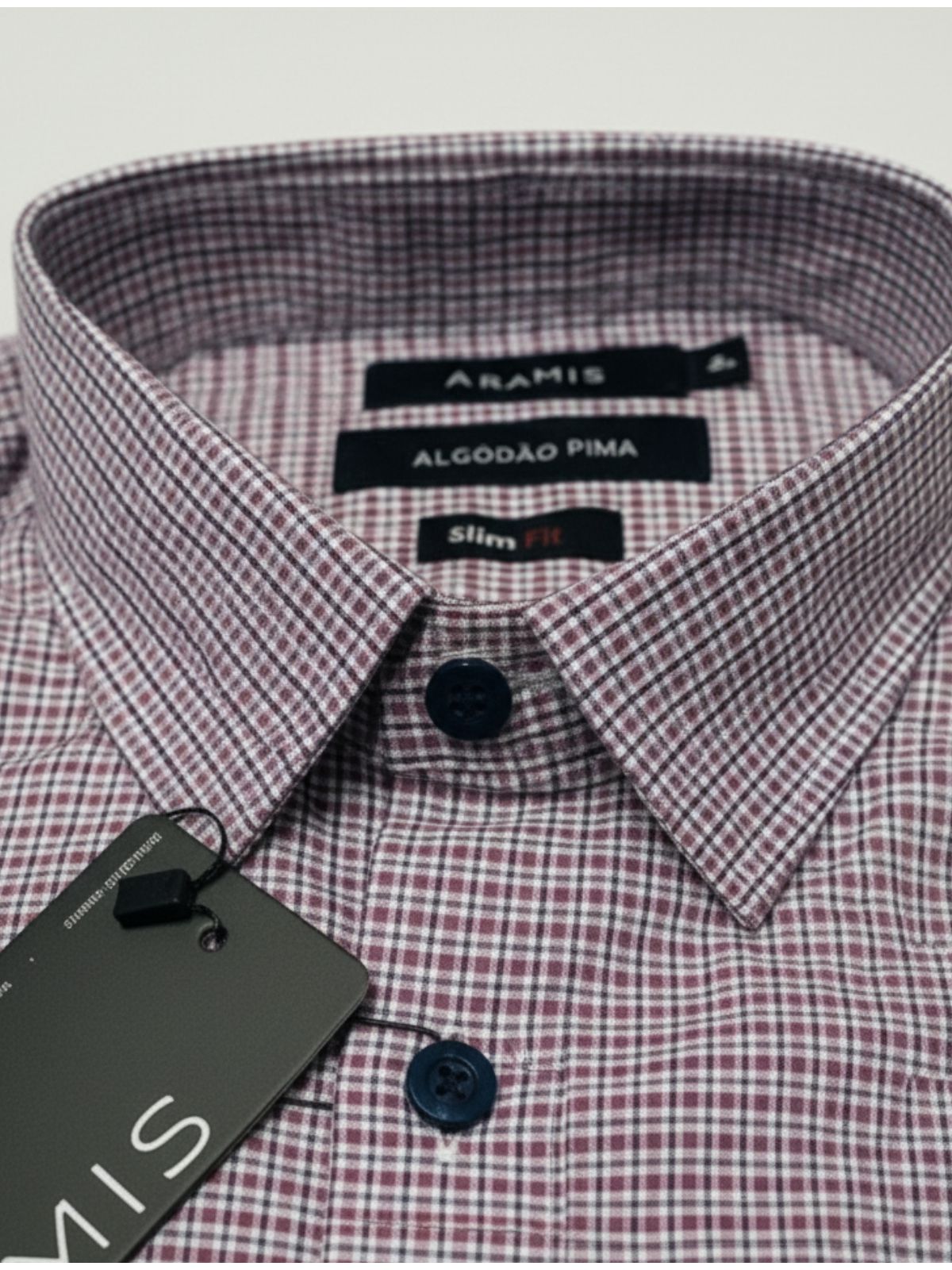 Camisa Social Aramis - Azul Xadrex - SP GRIFES - Camisetas Importadas no Atacado