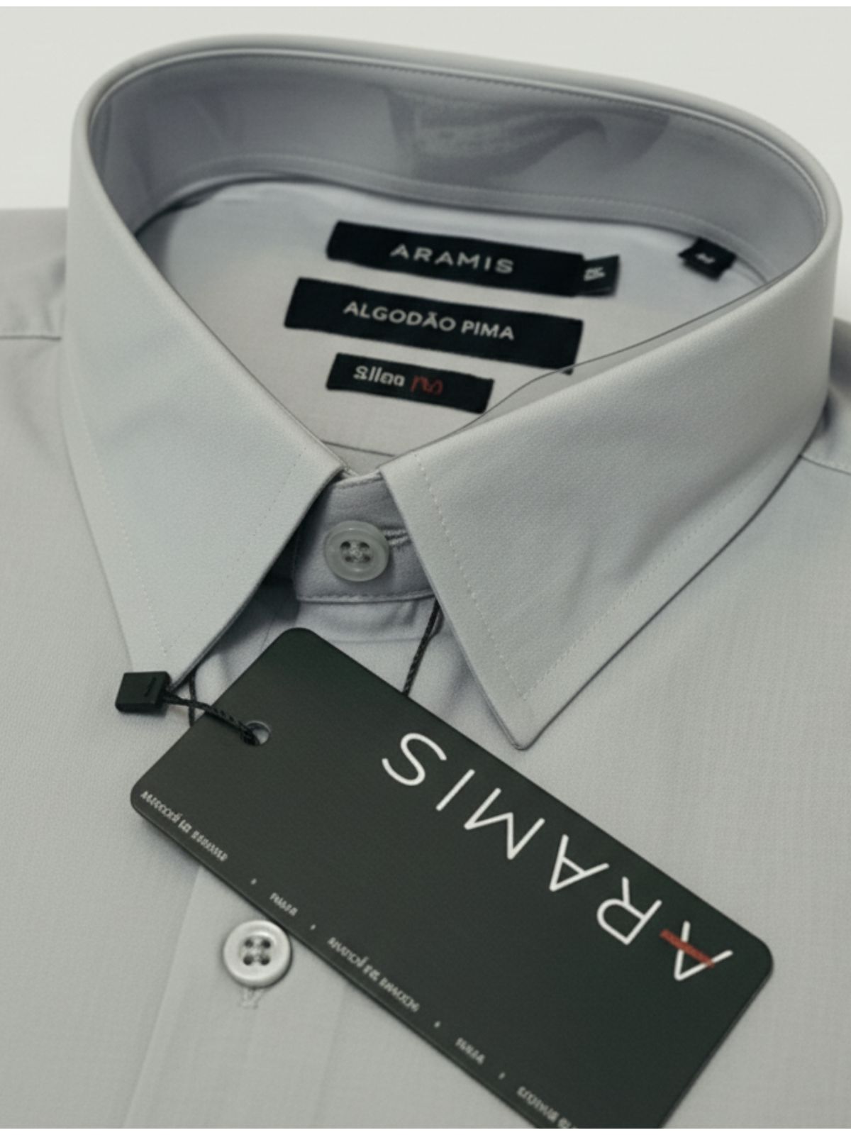 Camisa Social Aramis - Cinza - SP GRIFES - Camisetas Importadas no Atacado