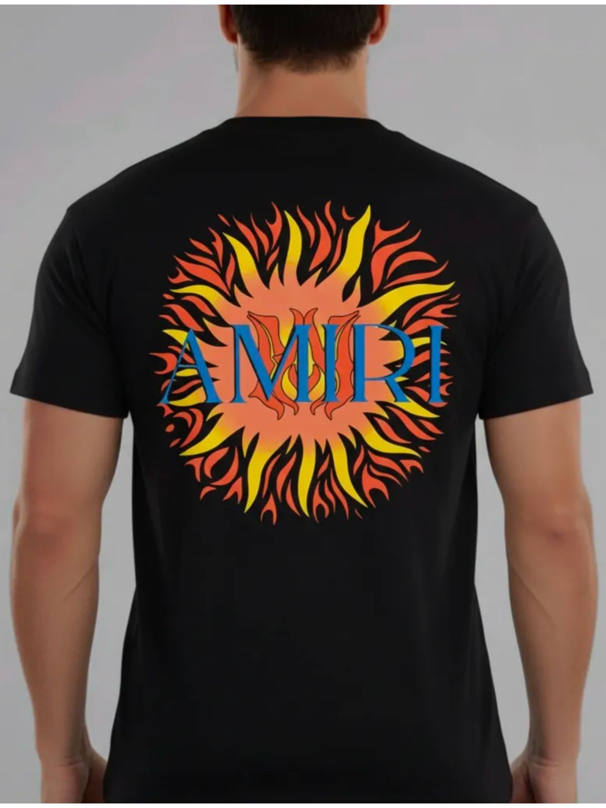 Camiseta Amiri - Preta - Chinesa Encorpada Copia - SP GRIFES - Camisetas Importadas no Atacado