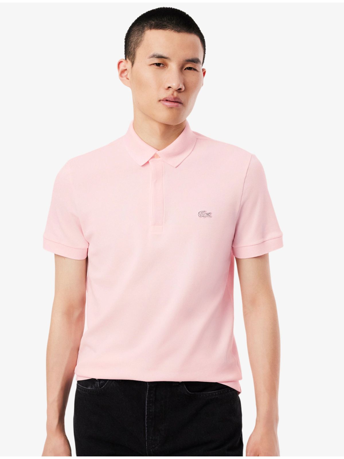 Polo Regular Fit em Piqué Stretch Importada - Rosa... - SP GRIFES - Camisetas Importadas no Atacado