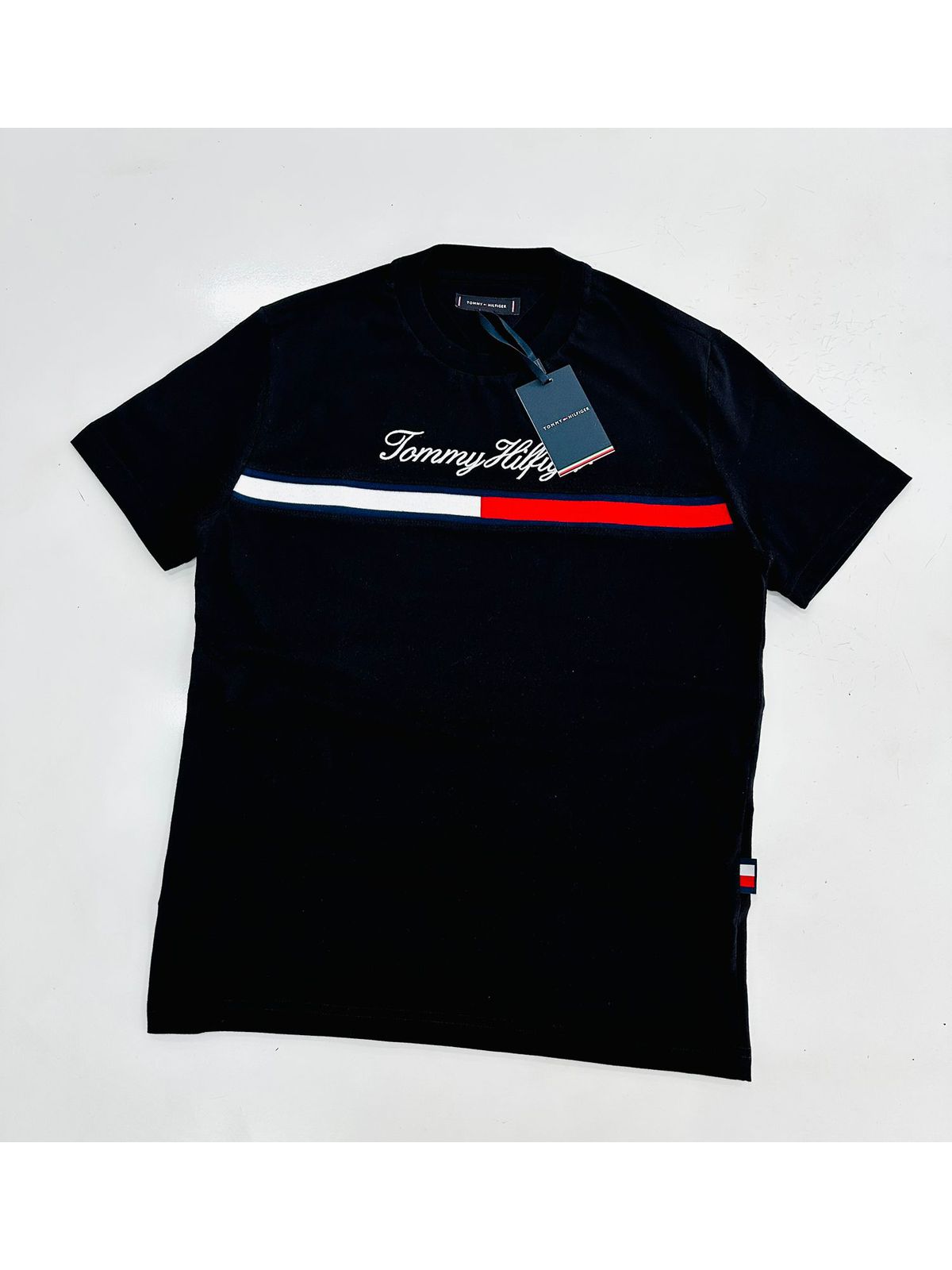 Camiseta Tommy Hilfiger Preta - Egípcia - SP GRIFES - Camisetas Importadas no Atacado