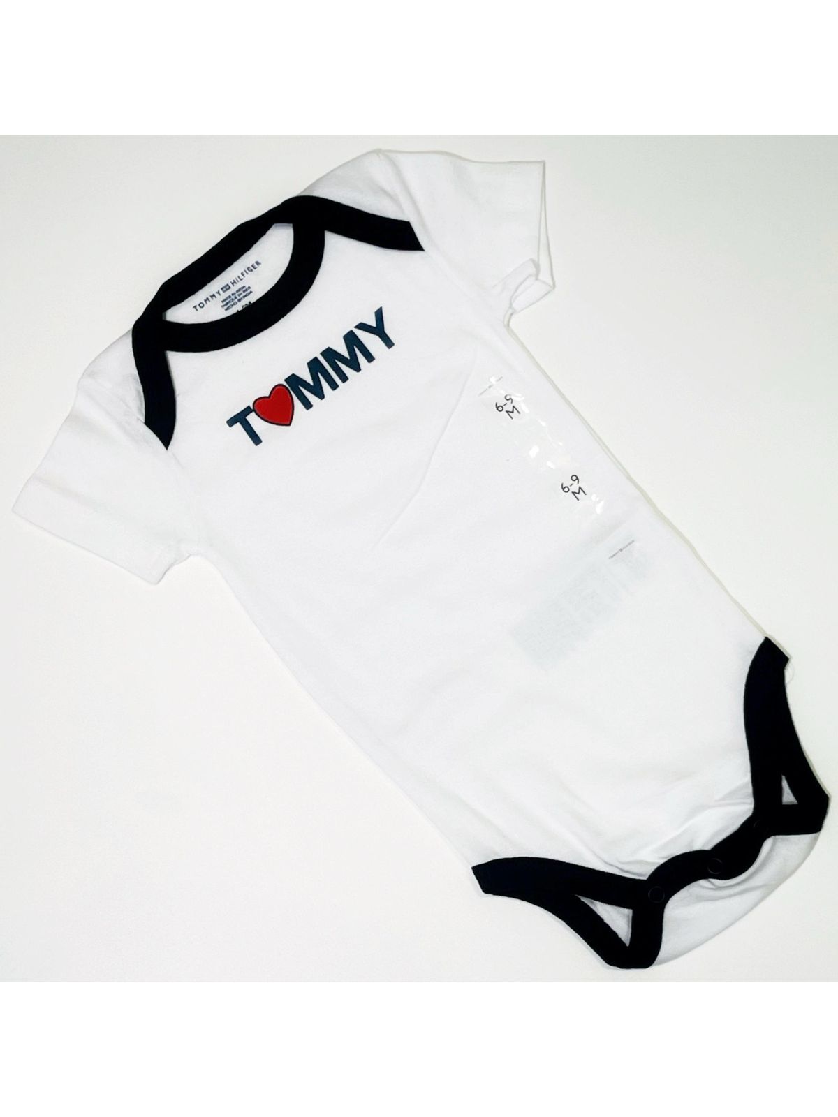Body Bebê Tommy Canelado 3 a 6 meses - SP GRIFES - Camisetas Importadas no Atacado