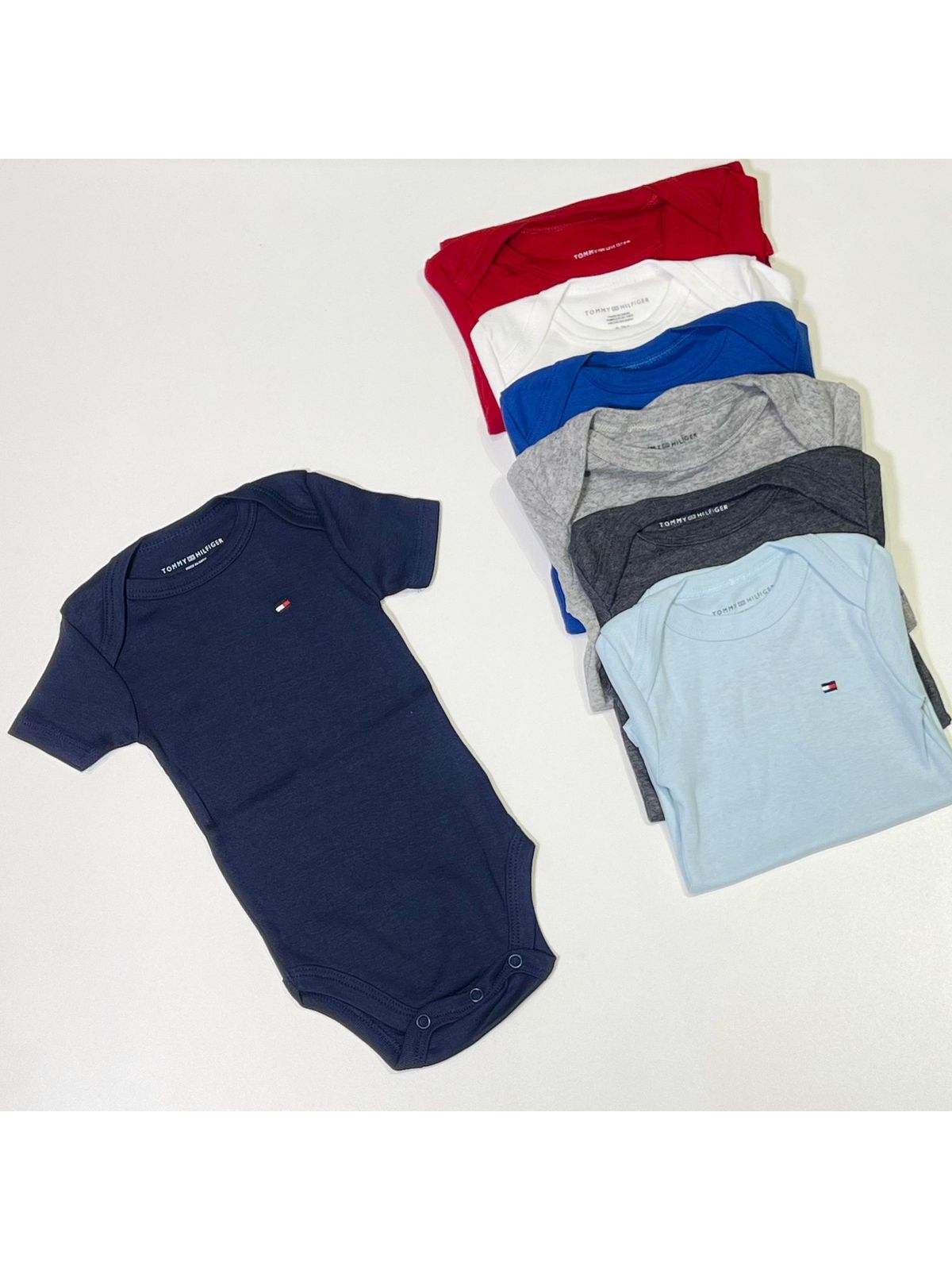 Body Bebê Tommy Canelado - Marinho - SP GRIFES - Camisetas Importadas no Atacado