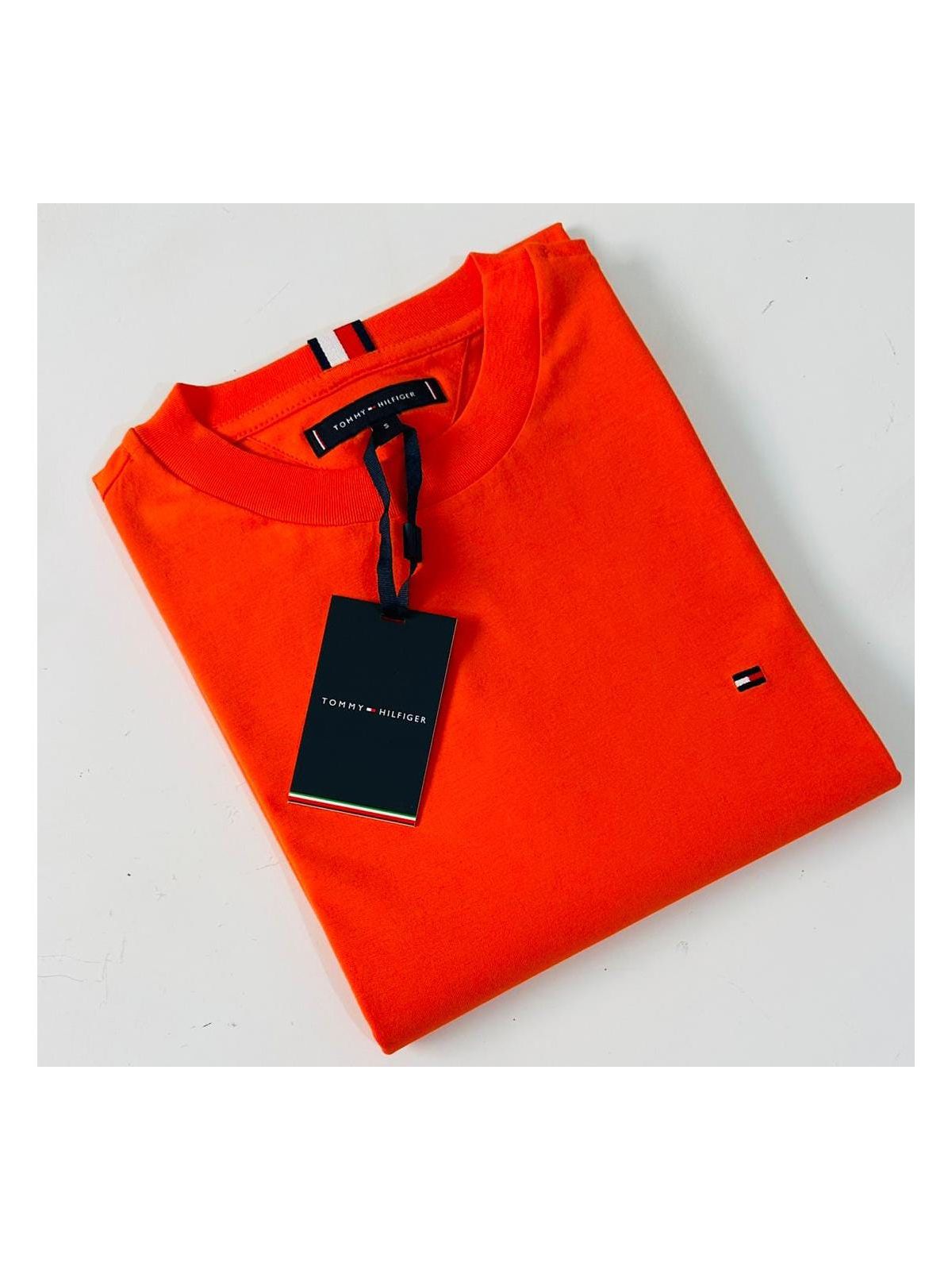 Camiseta Tommy Hilfiger Laranja - SP GRIFES - Camisetas Importadas no Atacado