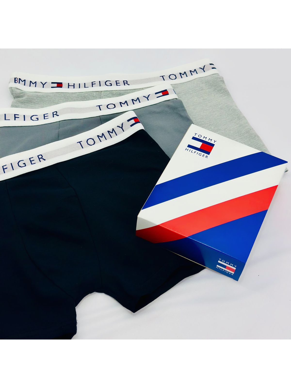 Kit 3 Cueca Tommy Hilfiger - Com Caixa - SP GRIFES - Camisetas Importadas no Atacado