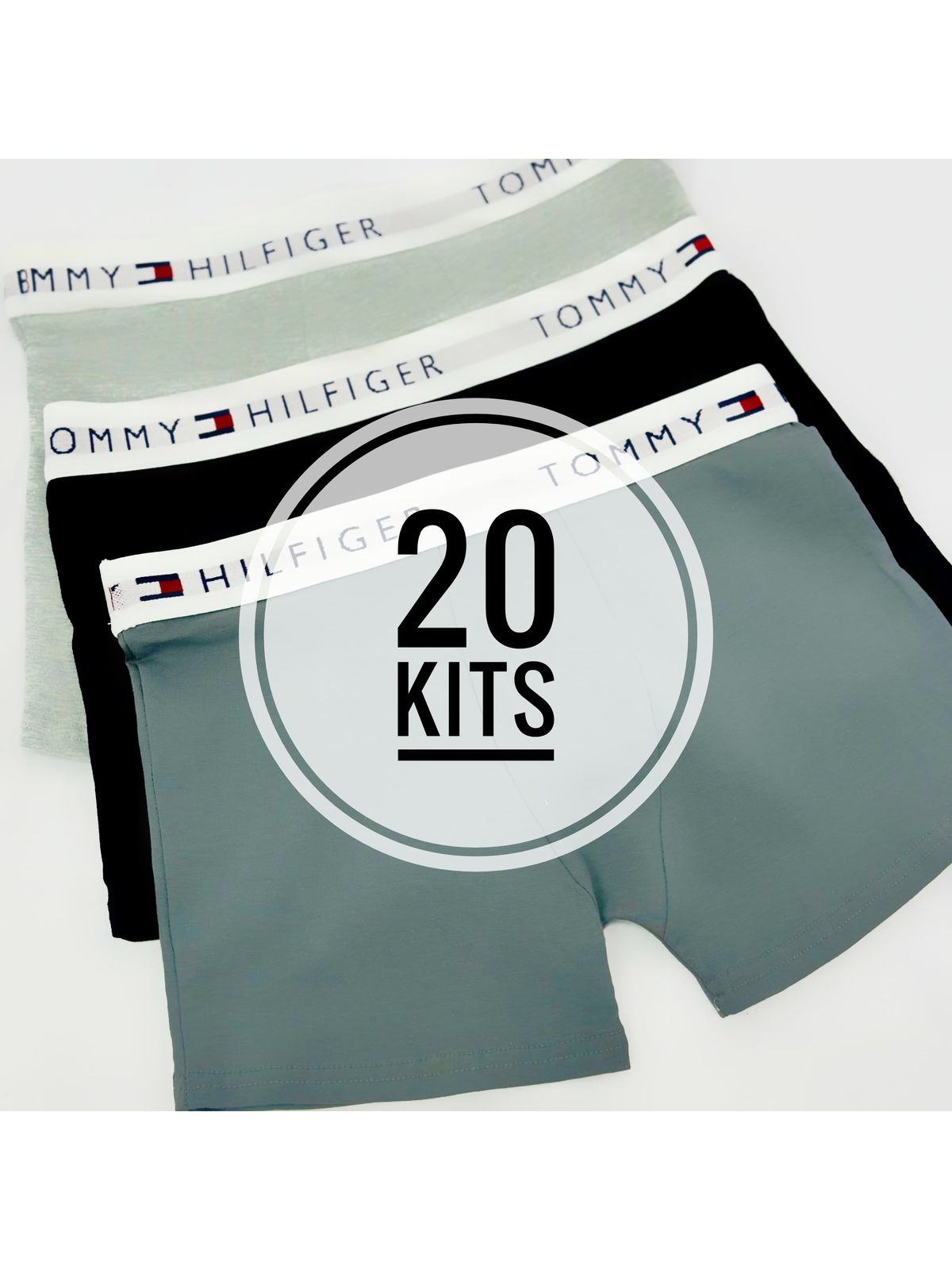 20 Kit Cueca Tommy Hilfiger - Sem Caixa (contém 20... - SP GRIFES - Camisetas Importadas no Atacado
