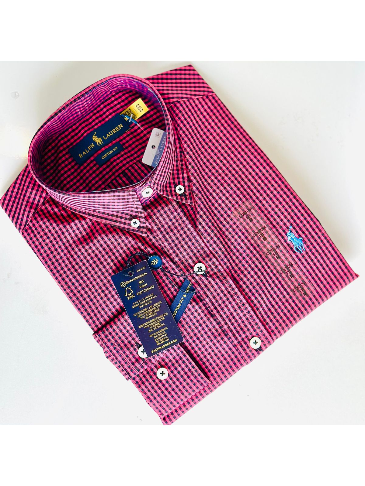 Camisa Social Ralph Lauren - Fio Tinto Micro Xadre... - SP GRIFES - Camisetas Importadas no Atacado