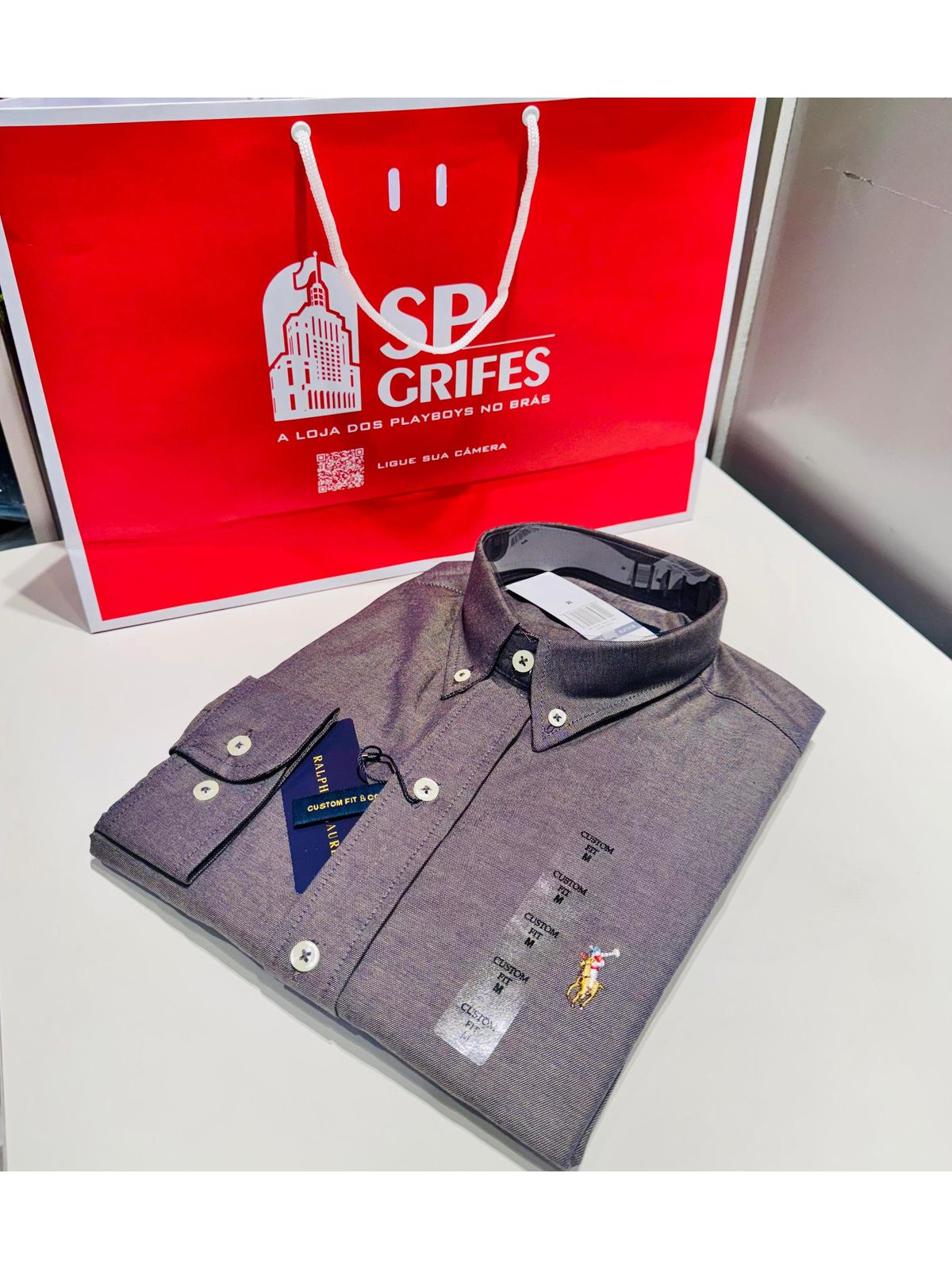 Camisa Social Ralph Lauren Oxford - SP GRIFES - Camisetas Importadas no Atacado