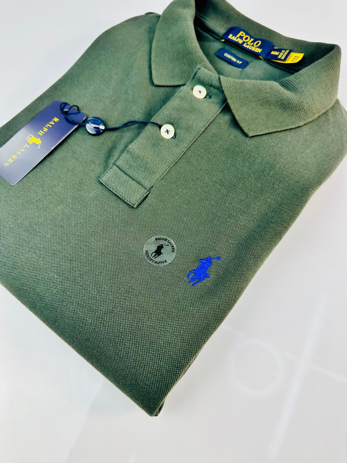 Gola Ralph Lauren - Verde Militar - SP GRIFES - Camisetas Importadas no Atacado
