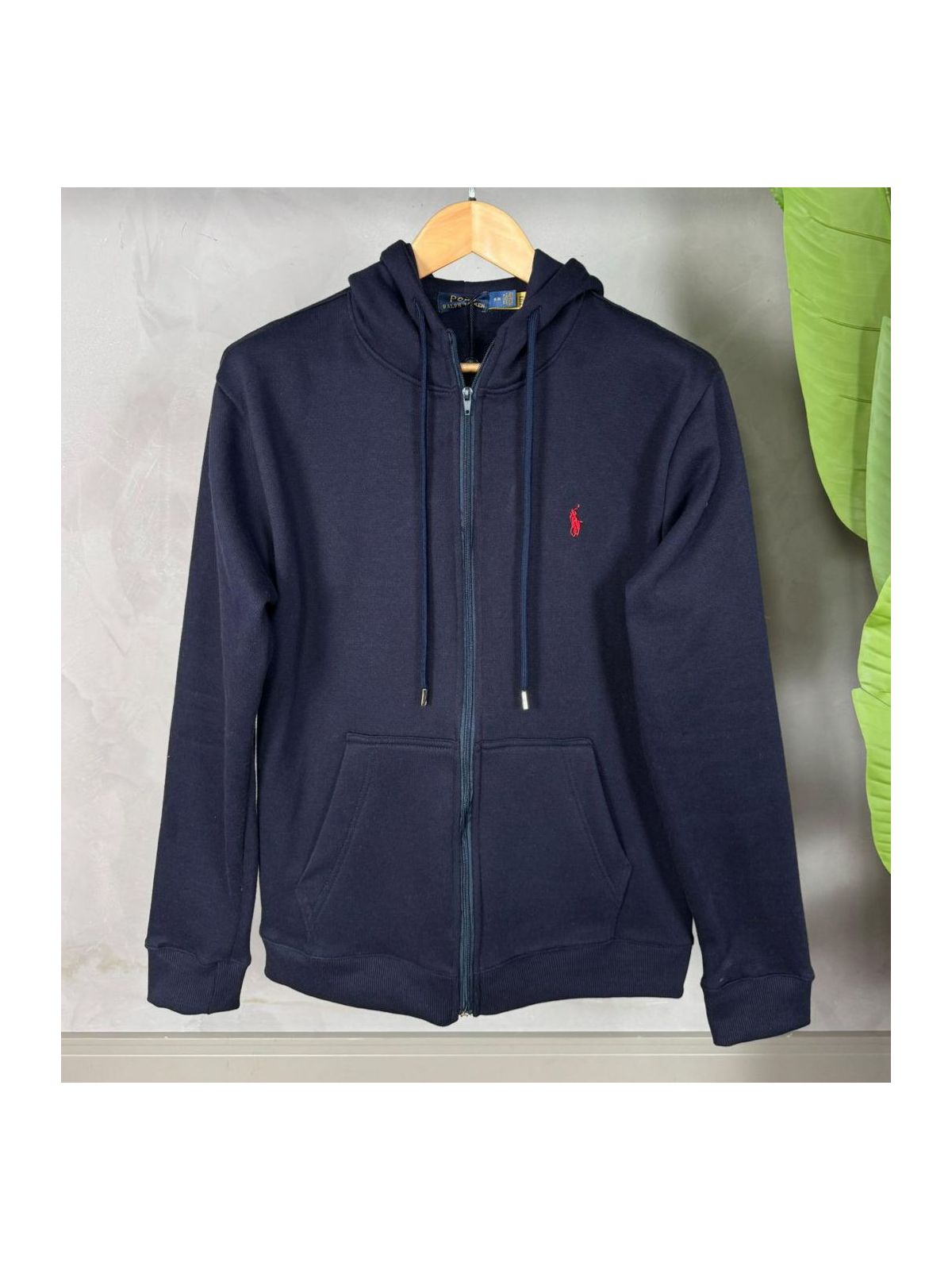 Moletom Ralph Lauren Marinho - Com Ziper - SP GRIFES - Camisetas Importadas no Atacado
