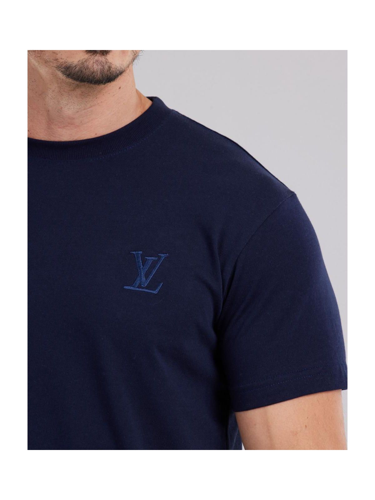 Camiseta Louis Vuitton - Azul Marinho - SP GRIFES - Camisetas Importadas no Atacado