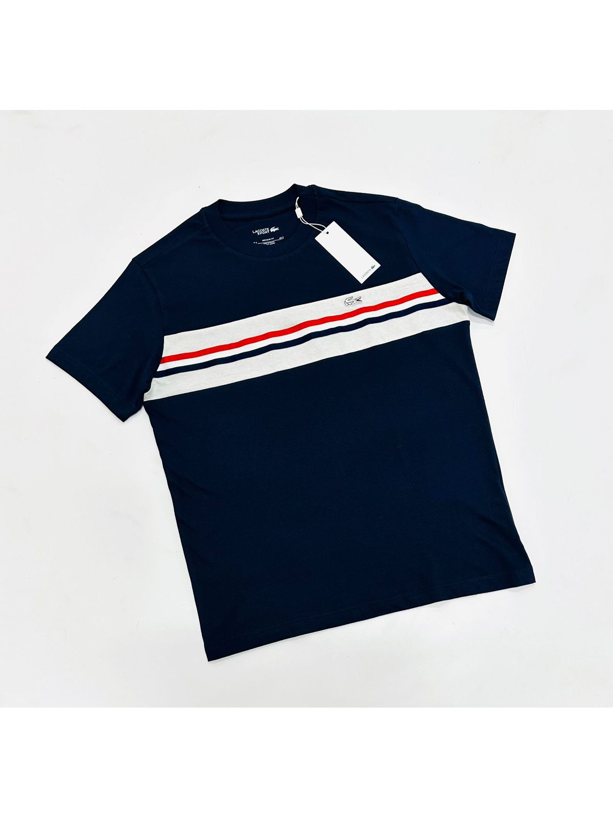 Camiseta Lacoste - Marinho - SP GRIFES - Camisetas Importadas no Atacado