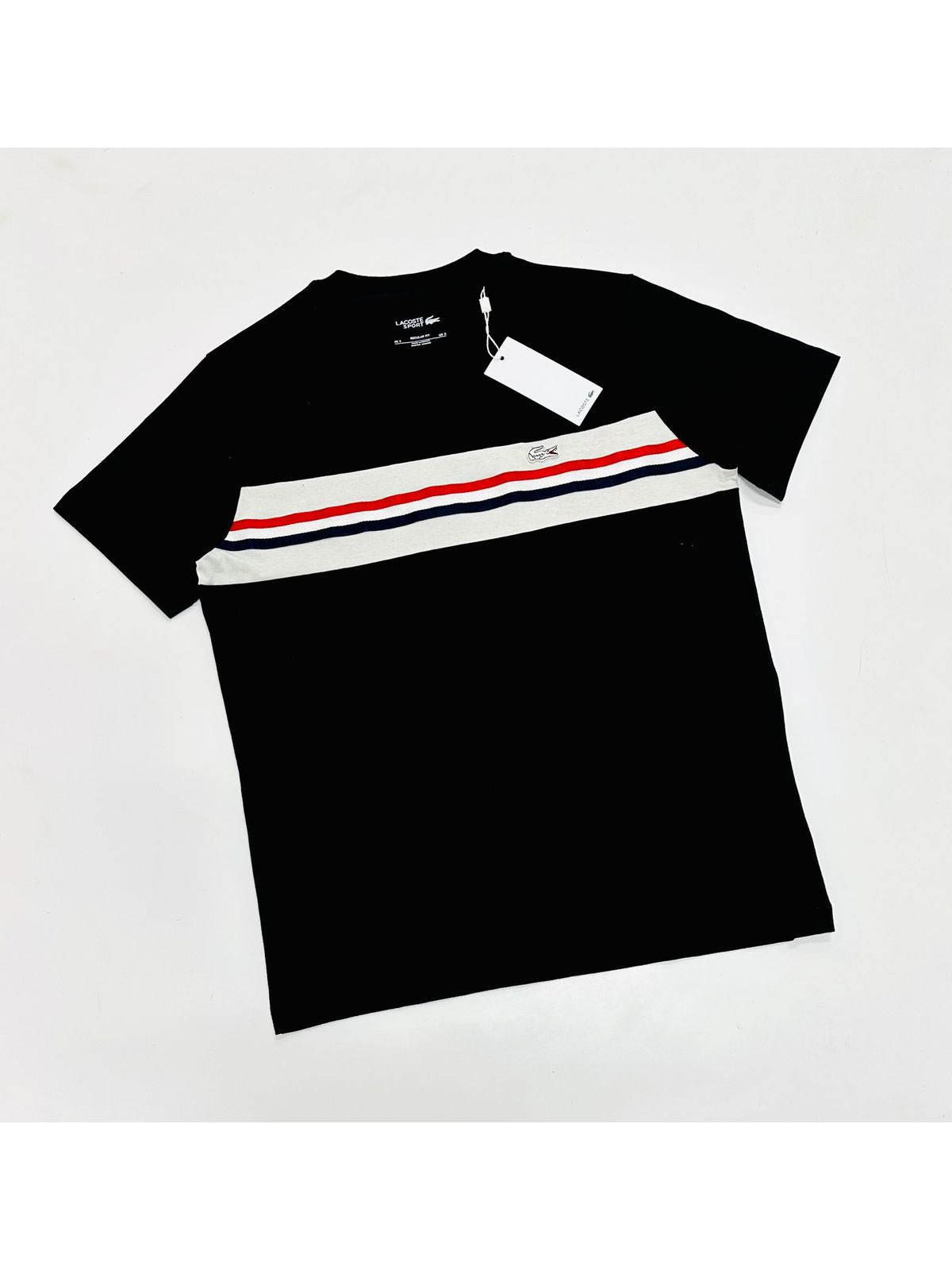 Camiseta Lacoste - Preta - SP GRIFES - Camisetas Importadas no Atacado