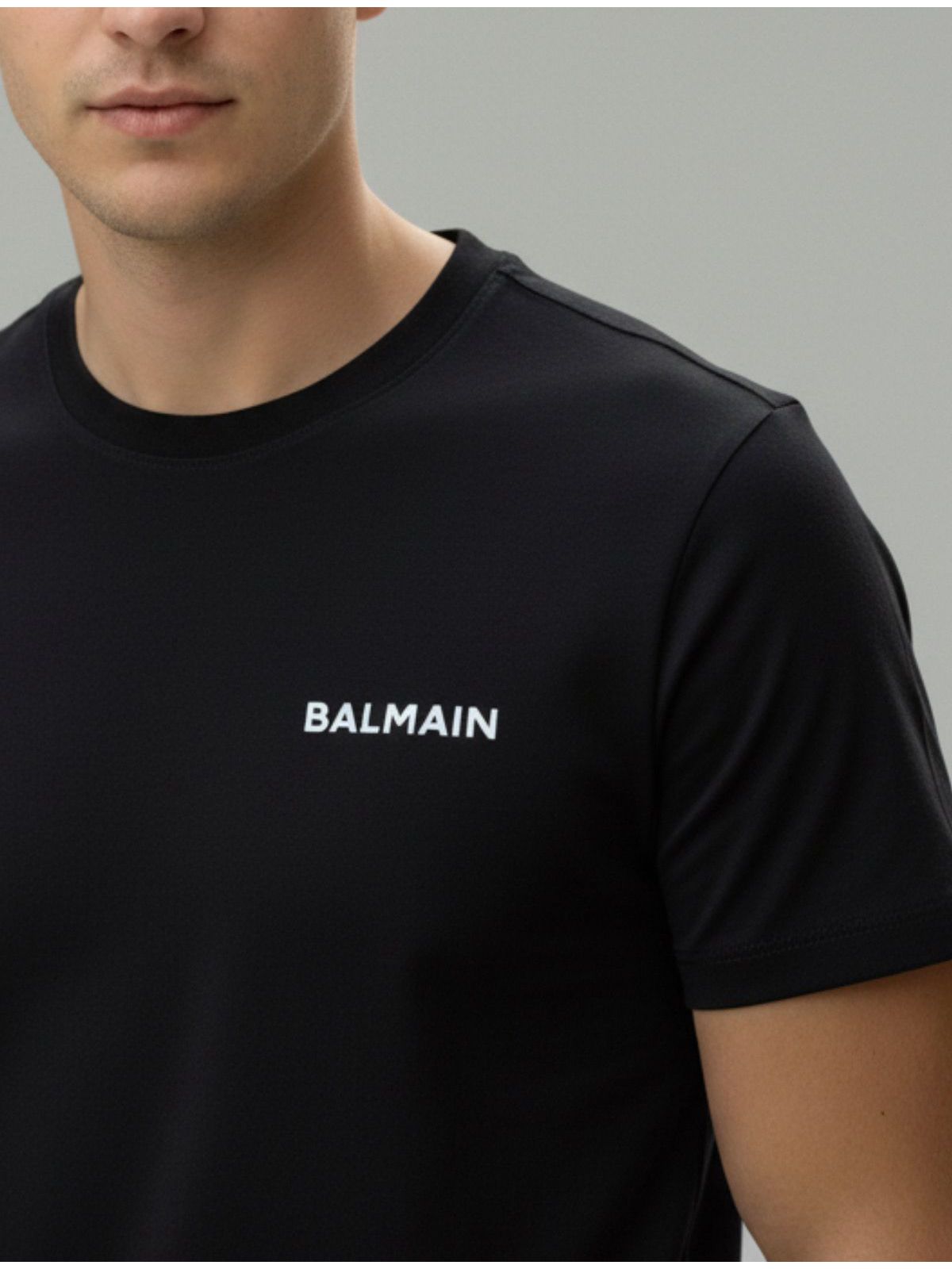 Camiseta Balmain - Preta - Chinesa - SP GRIFES - Camisetas Importadas no Atacado