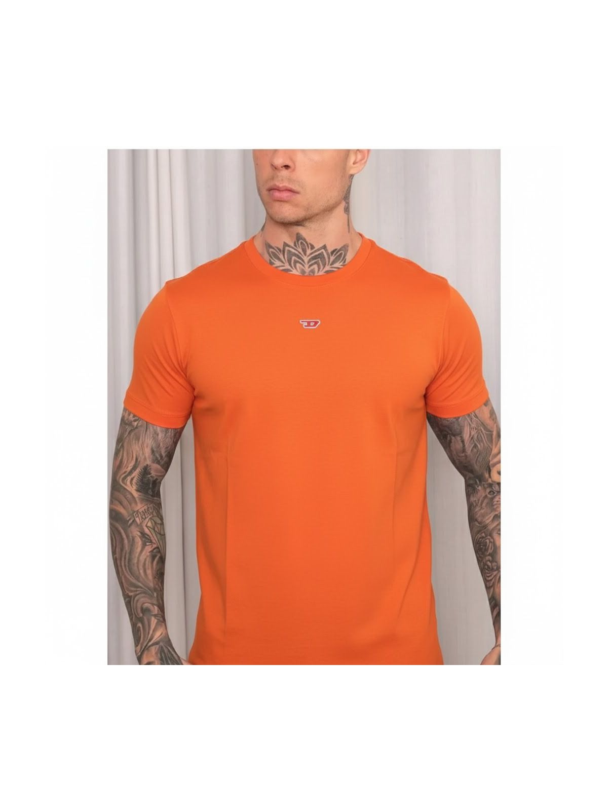 Camiseta Diesel Laranja - SP GRIFES - Camisetas Importadas no Atacado