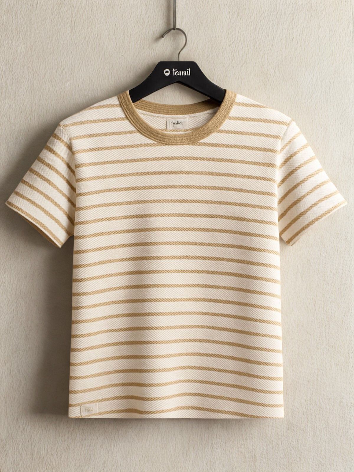 Camiseta Drazo Listrada Nautic Bege 221018 - 62691 - Teselli