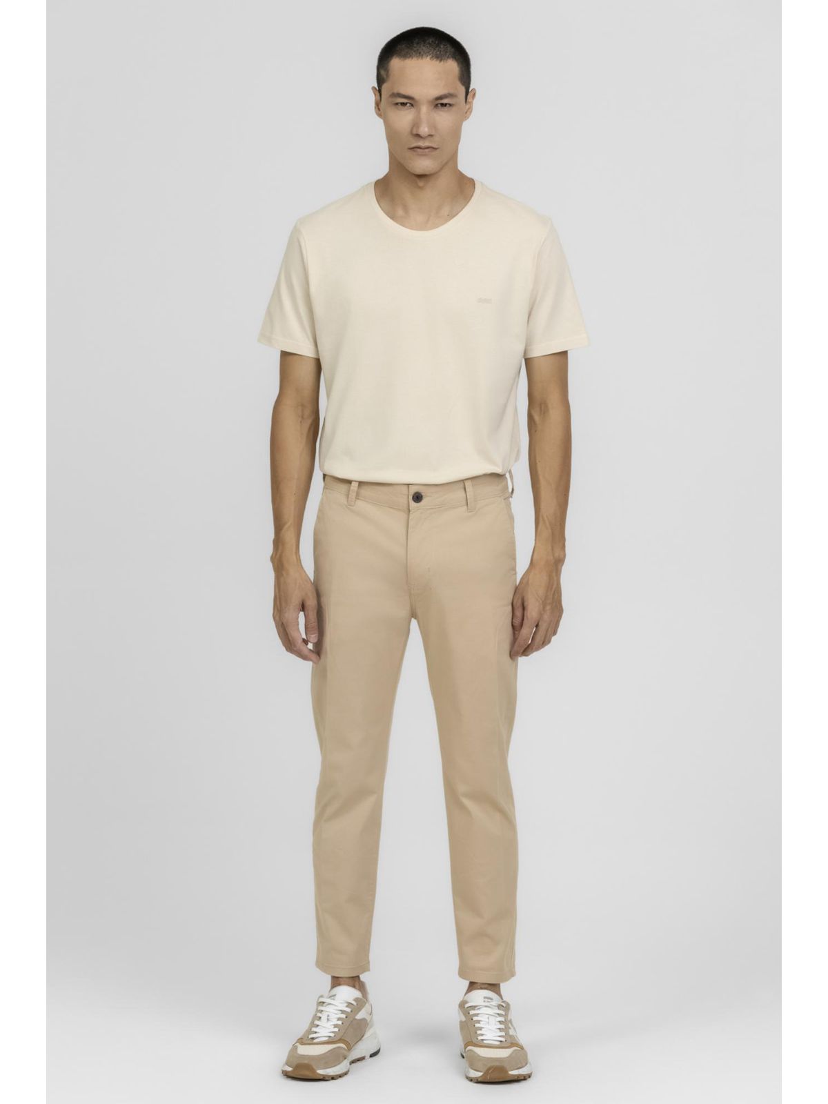 Calça em Sarja Cropped Palha King e Joe CL24113 - ... - Teselli