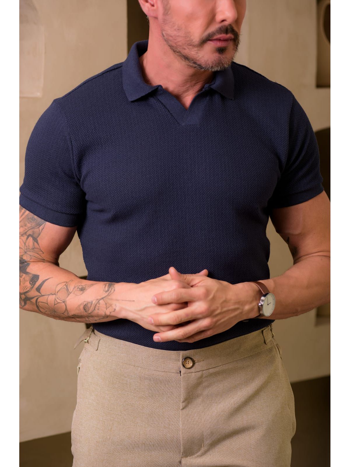Camisa Gola Polo Cubana Oxing Marinho 241024 - 618... - Teselli