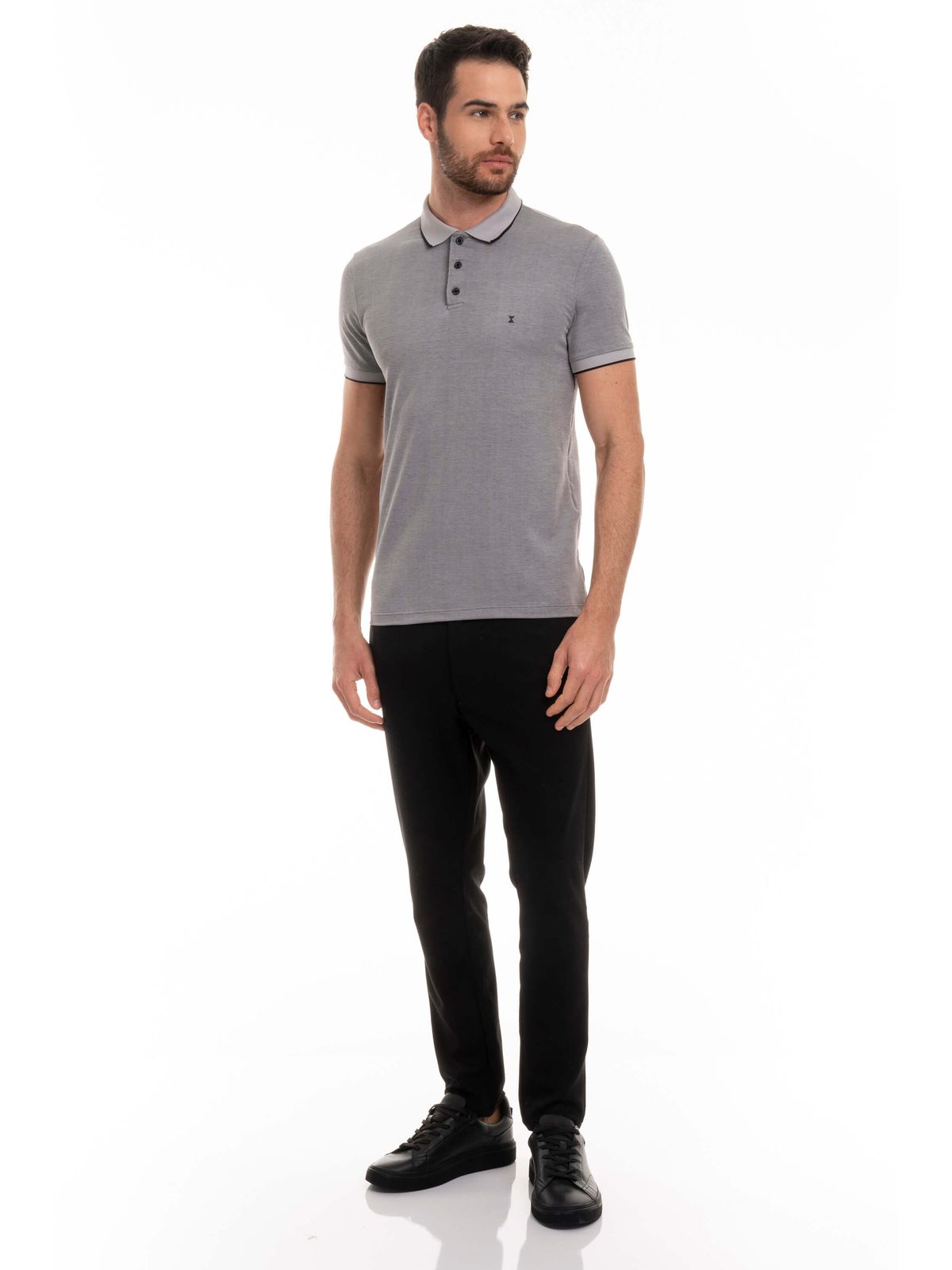 Camiseta Gola Polo Drazo Embrace Cinza 111105 - 62... - Teselli