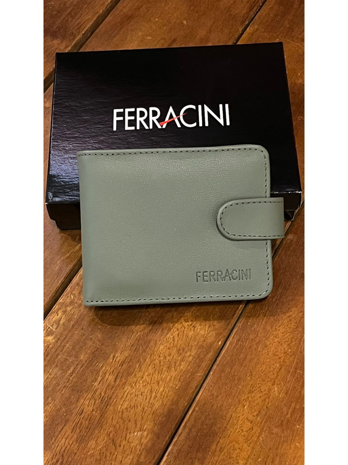 Carteira em Couro Ferracini Verde CF402 - 64030 - Teselli