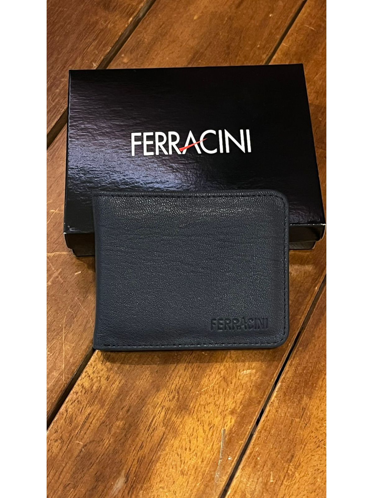 Carteira em Couro Ferracini Marinho CF401 - 64026 - Teselli