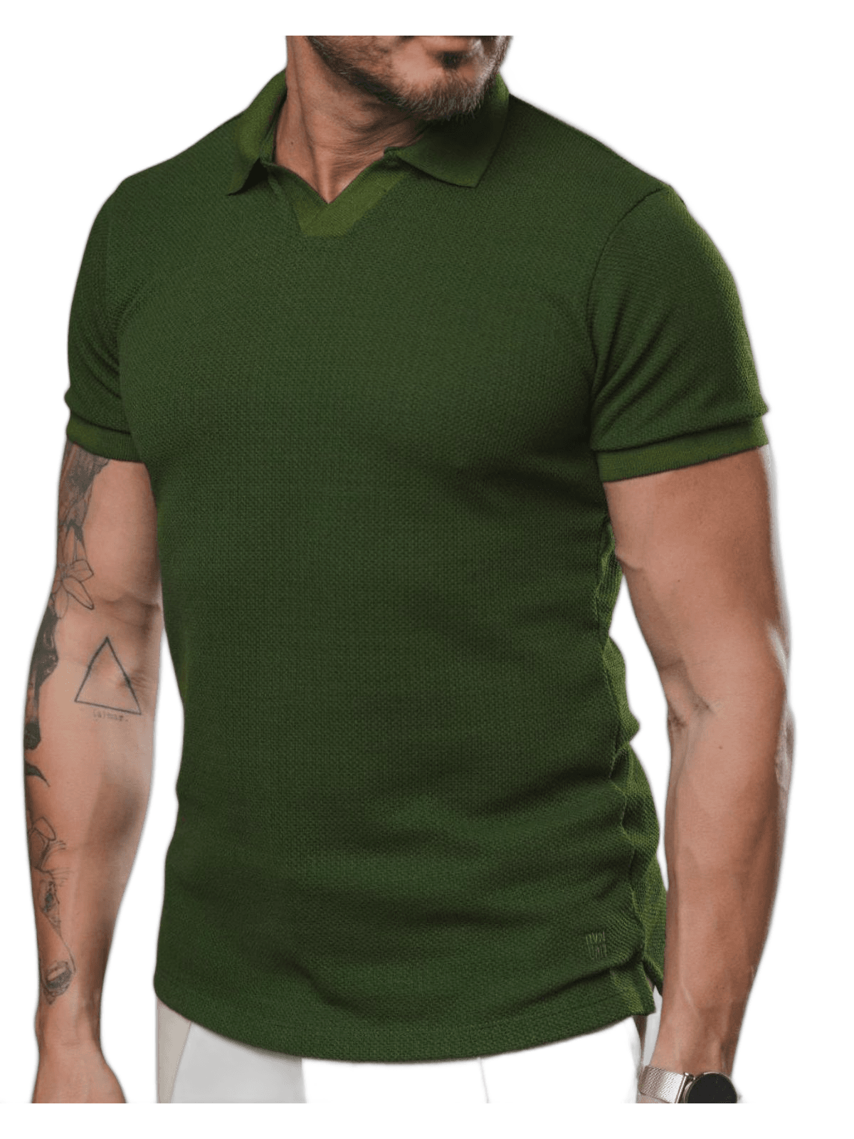 Camisa Gola Polo Cubana Oxing Verde 241024 - 64384 - Teselli
