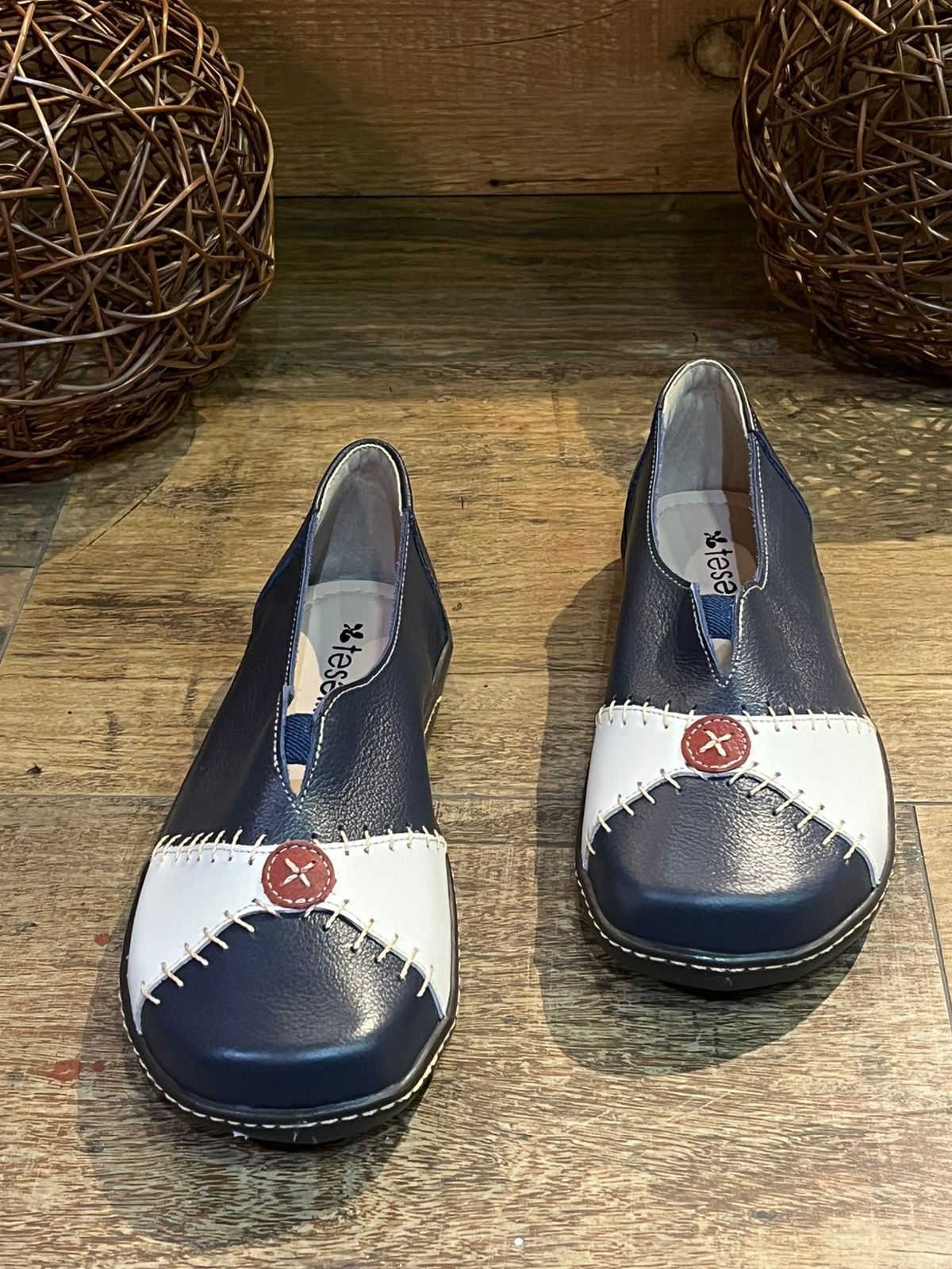 Sapato Feminino Teselli Lolla 63 Azul Petroleo - 6... - Teselli