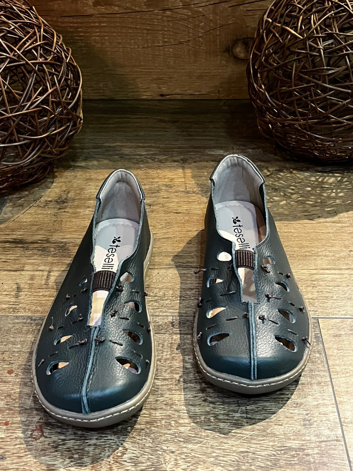 Sapato Feminino Teselli Lolla 50 Verde Murgo - 648... - Teselli
