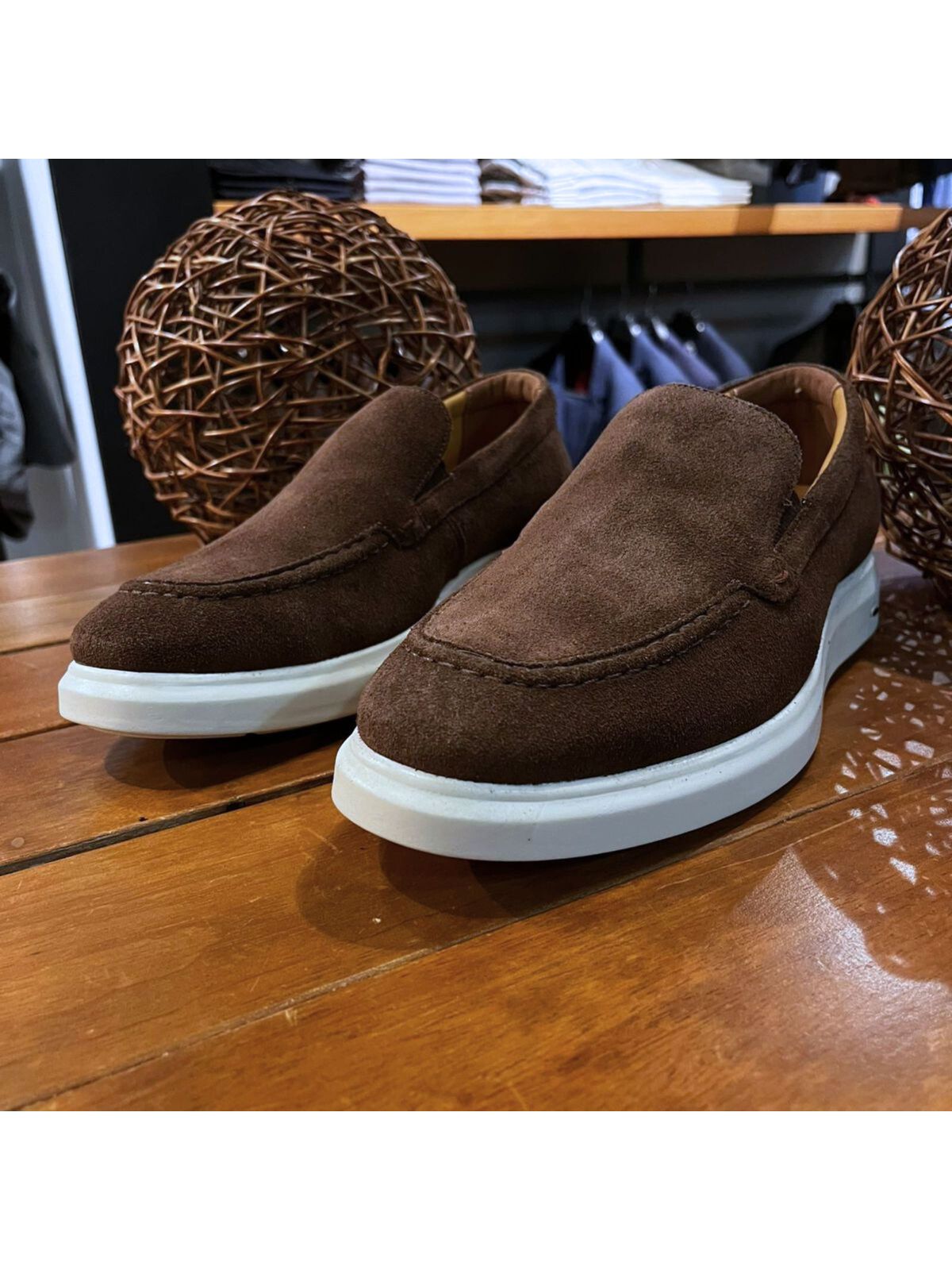 Loafer Teselli Mérida Camurça Marrom Air 91601 - 6... - Teselli