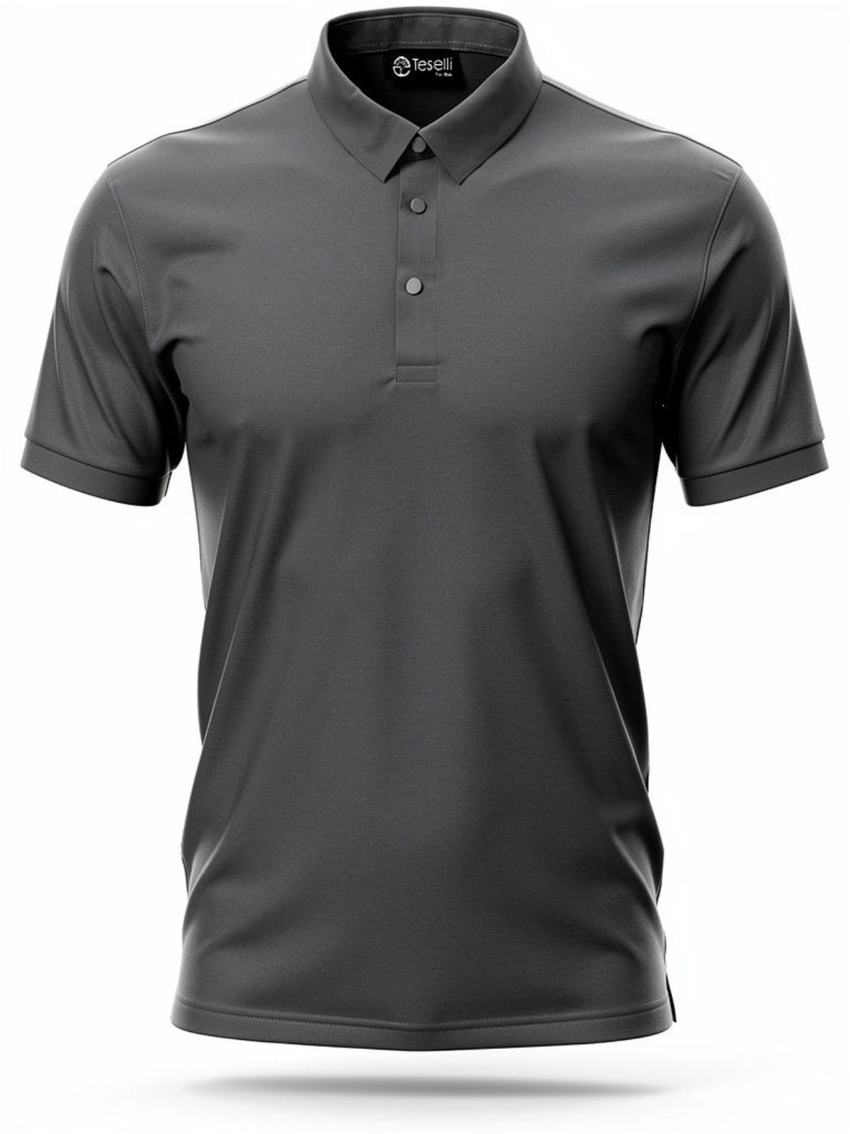 Camiseta Polo Tecnológica Teselli Cinza 0770 - 661... - Teselli