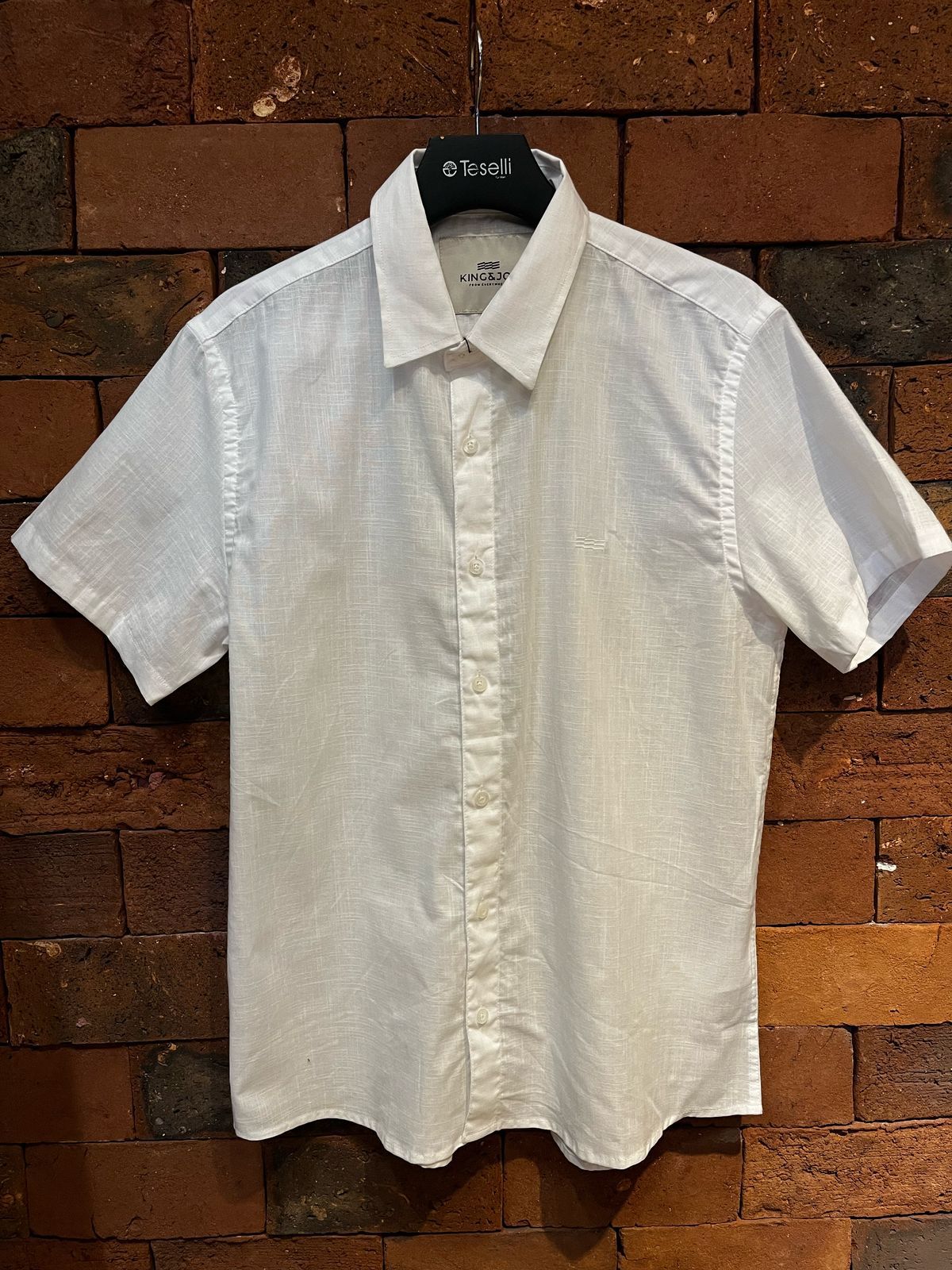 Camisa King e Joe M/C 100% Algodão Branco CS00204 ... - Teselli