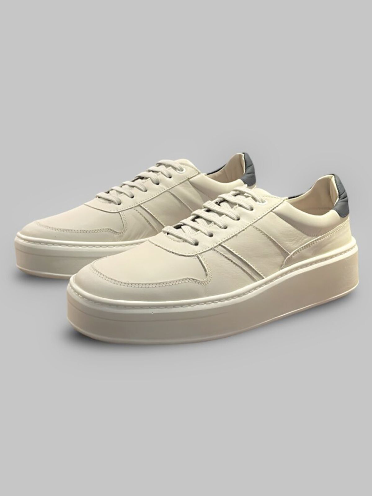 Tênis Casual Teselli Hupper Bege/Marinho 19652 - 6... - Teselli