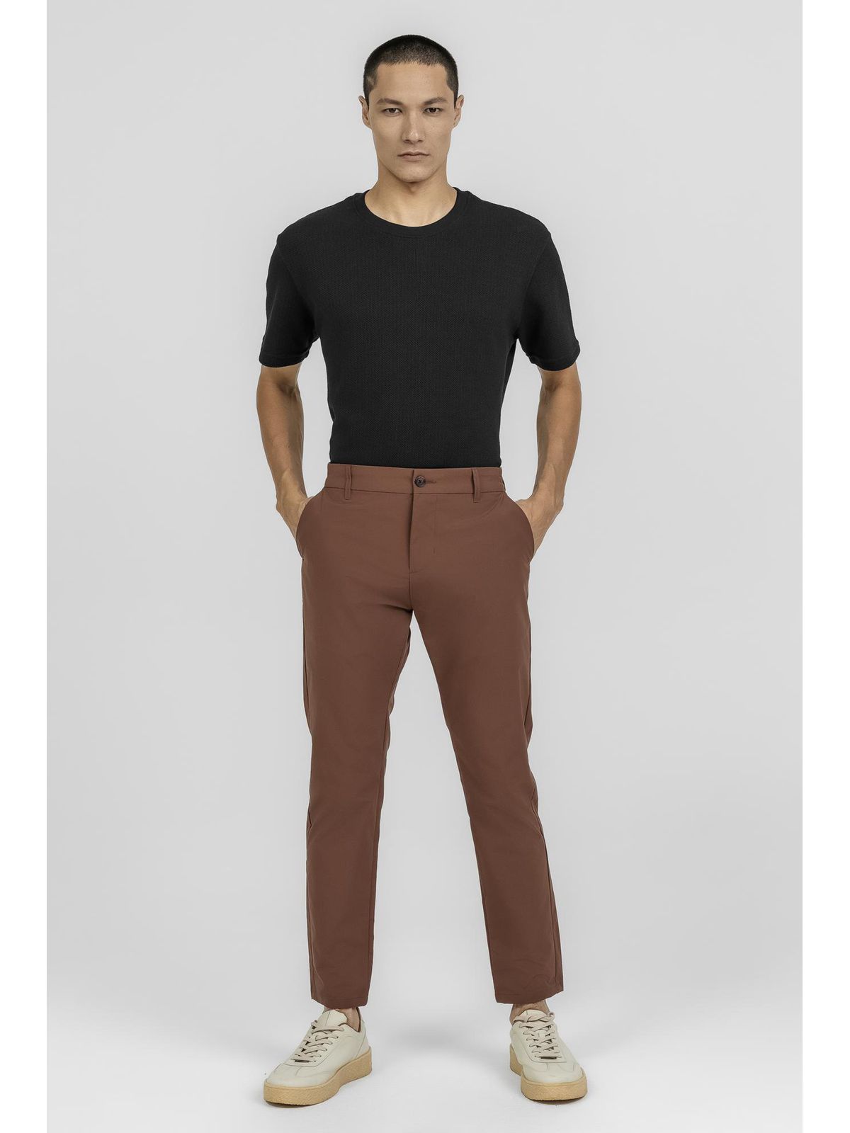 Camiseta Textura Confort K&J Preto CA24347 - 63718 - Teselli