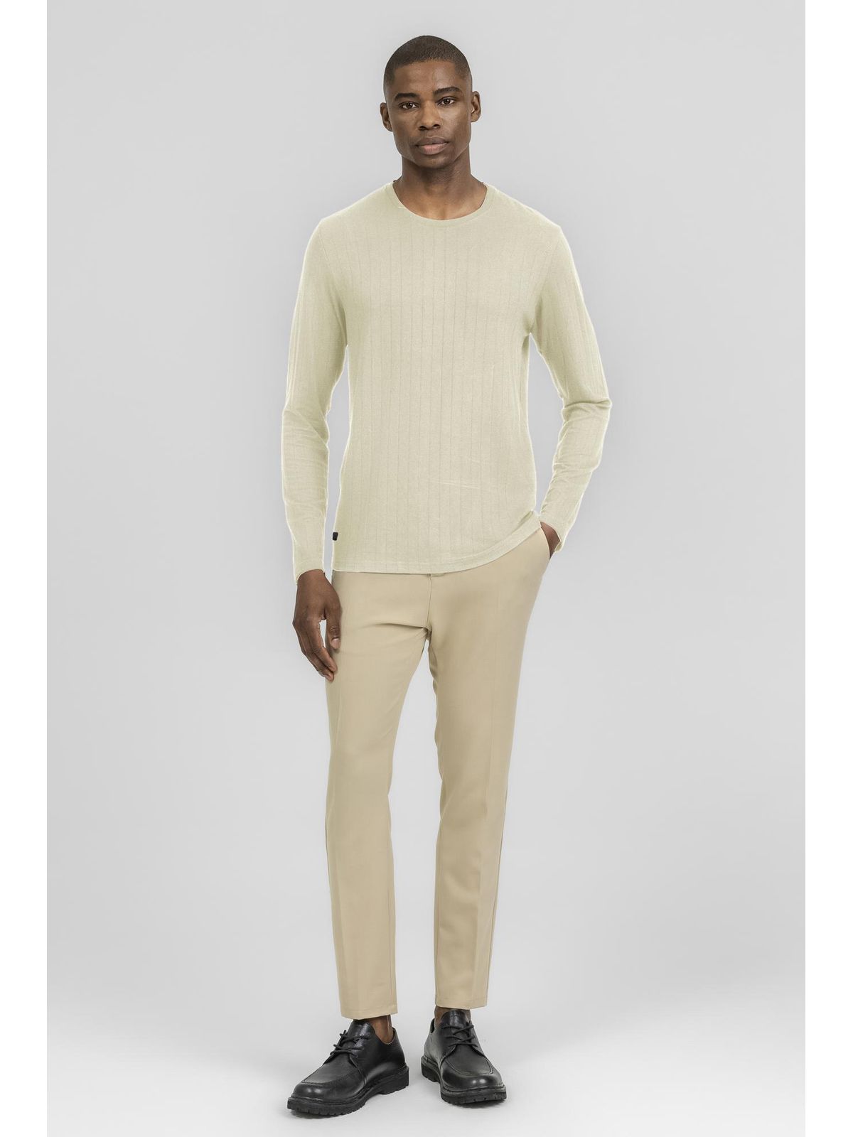 Blusão em Malha Viscose K&J Areia MA24038 - 63528 - Teselli