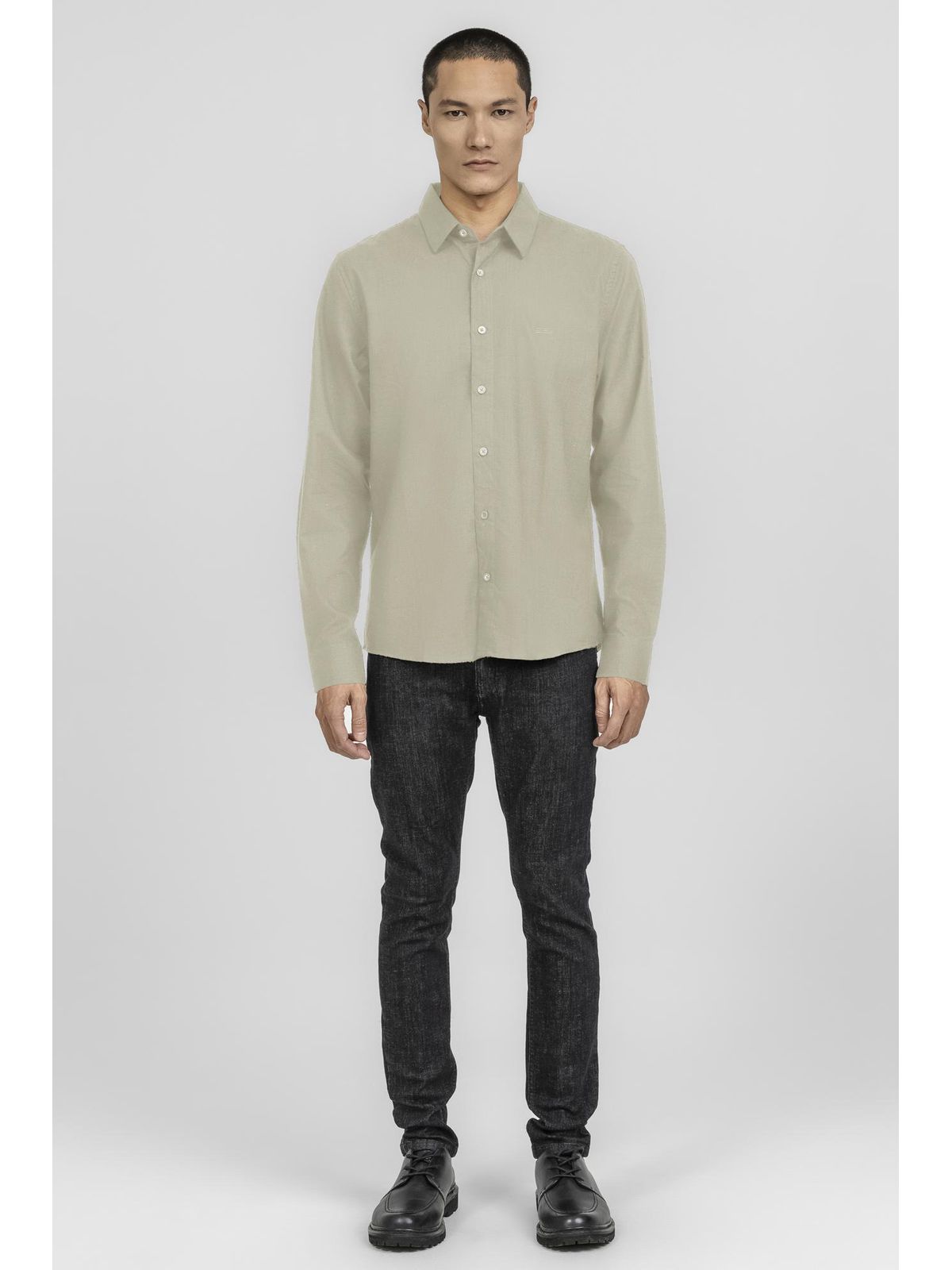 Camisa King e Joe M/L Casual Kaki CS00203 - 63504 - Teselli