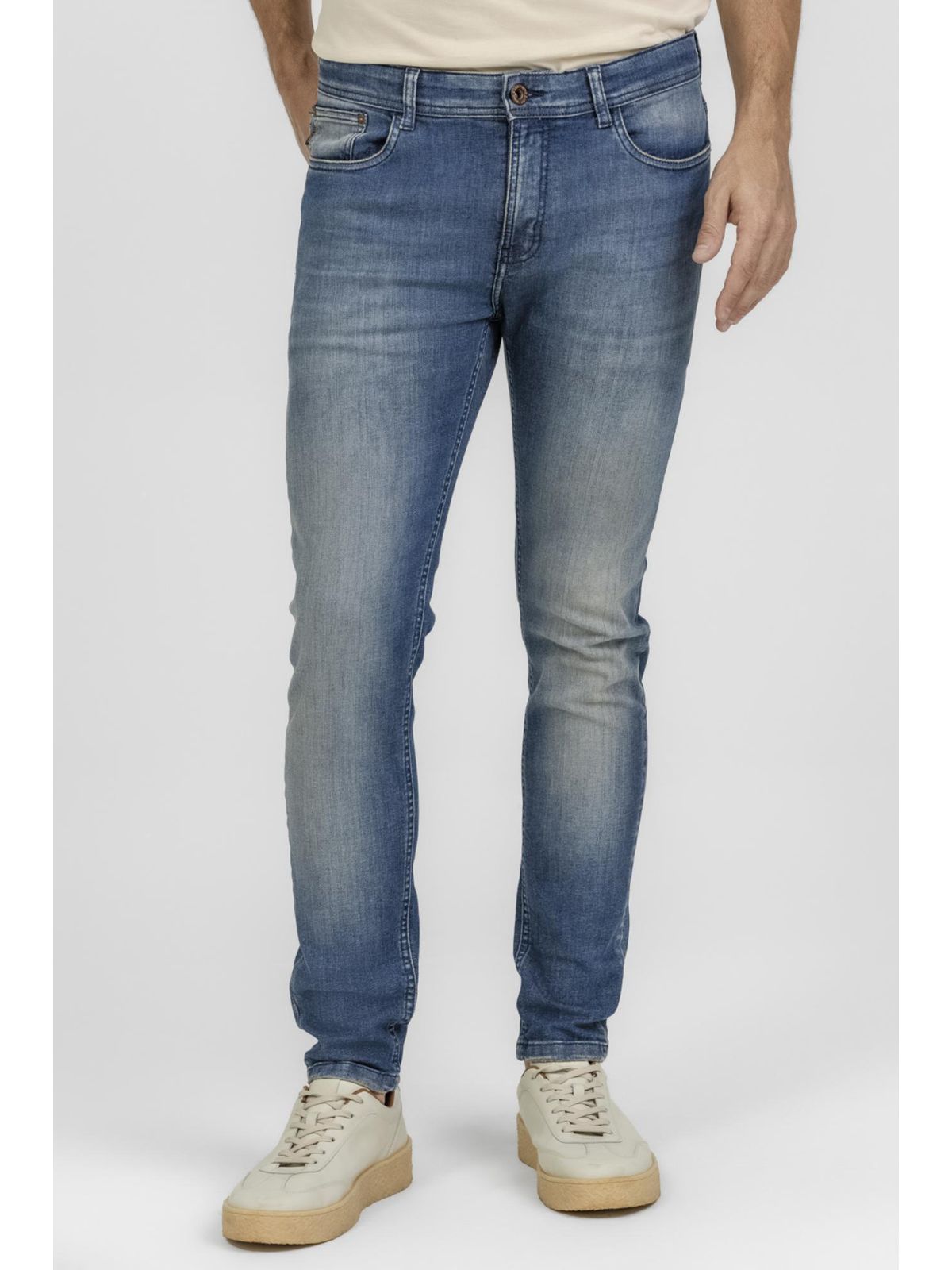 Calça Jeans King e Joe Skinny Blue Premium CL24035... - Teselli
