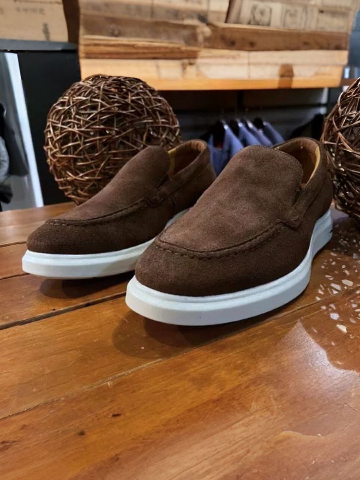 Loafer Teselli Mérida Camurça Marrom Air 91601 - 6... - Teselli