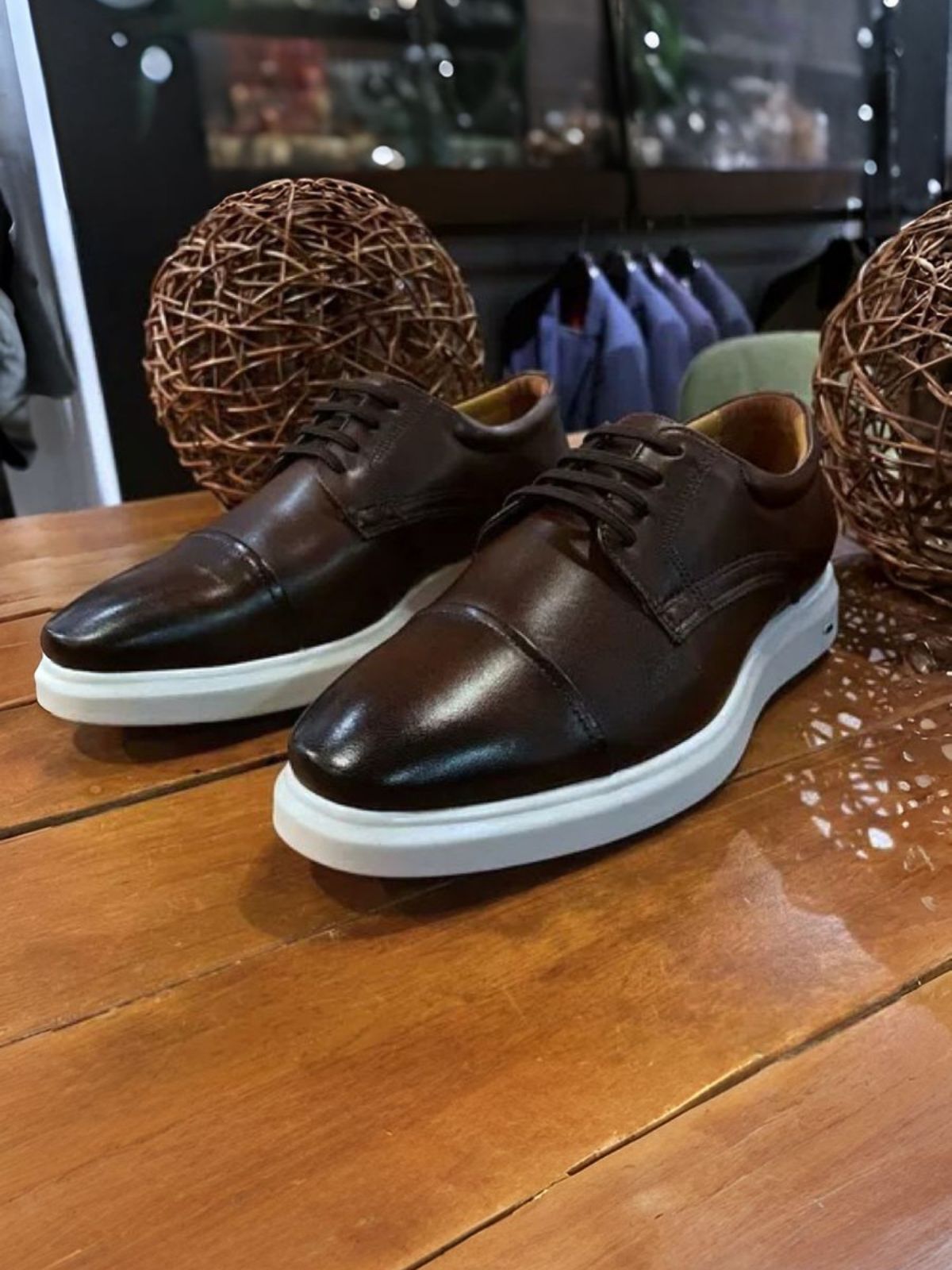 Sapato Derby Teselli Rayca Pelica Marrom Air 90752... - Teselli