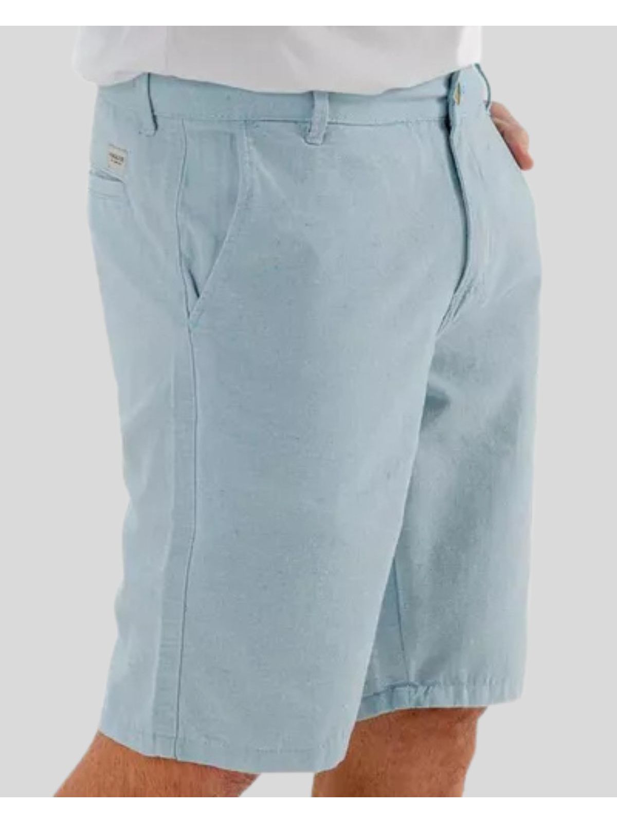Bermuda Casual King e Joe Slim Linho Azul BM00201 ... - Teselli