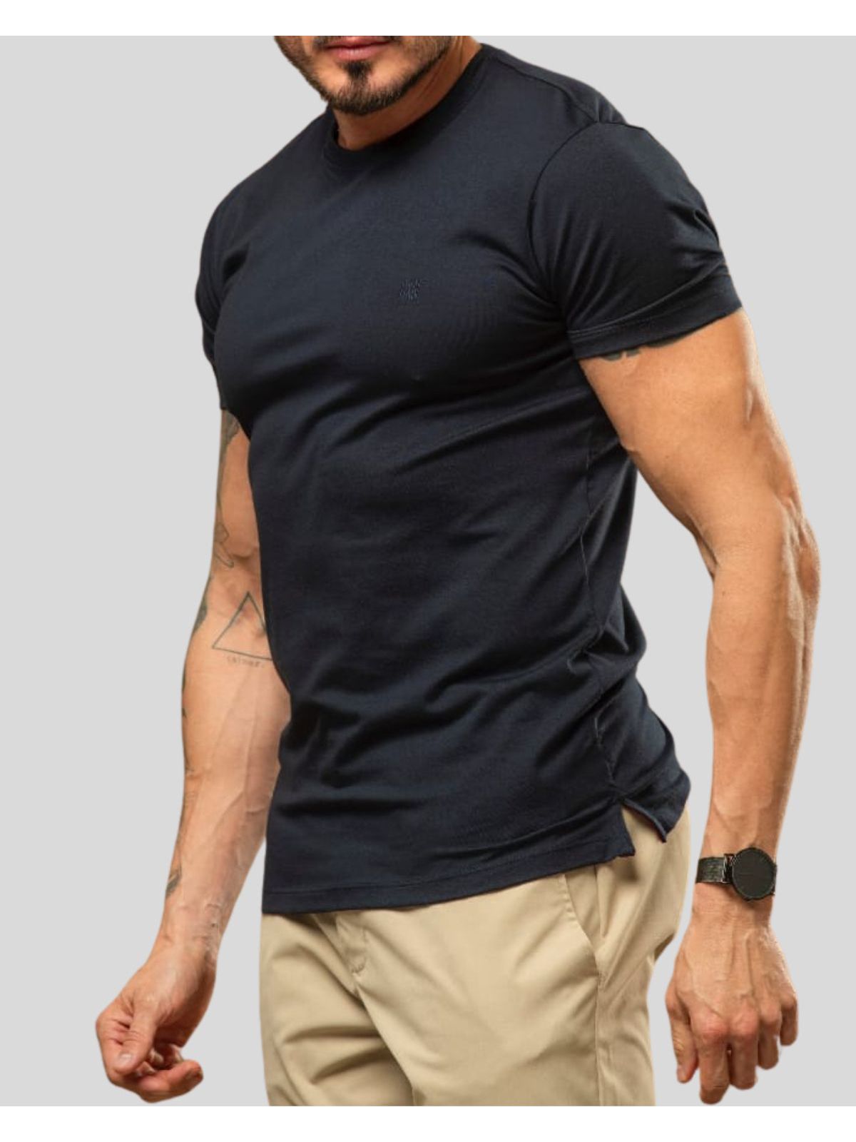 Camisa Algodão Pima Premium Teselli Marinho 060625... - Teselli