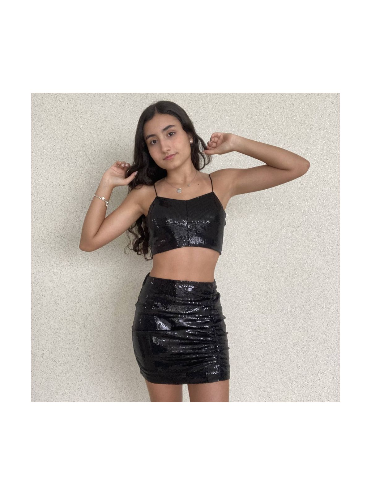 TOP PAETE RECORTE Preto