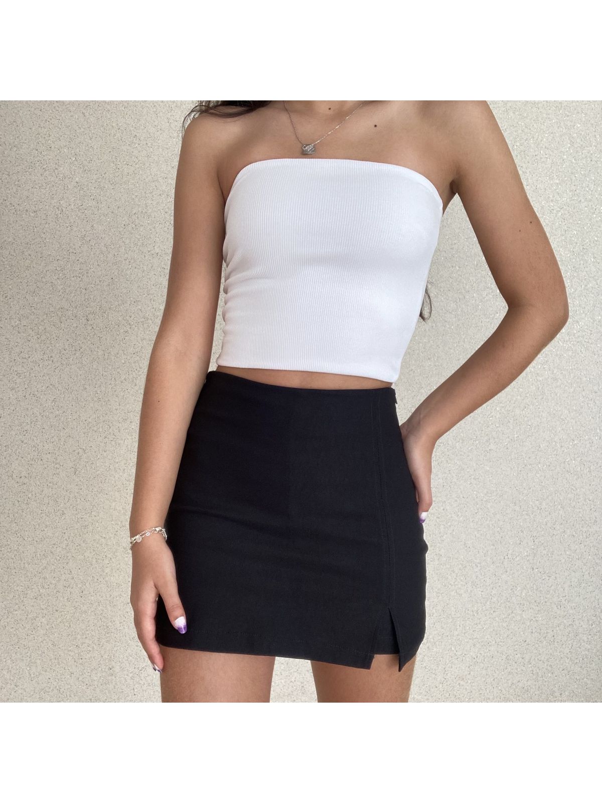 SHORTS SAIA UMA FENDA - TokTeen