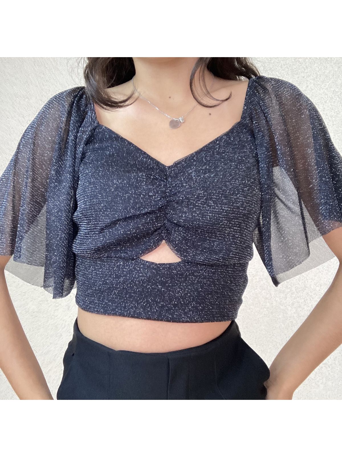 CROPPED BRILHO VAZADA - TokTeen