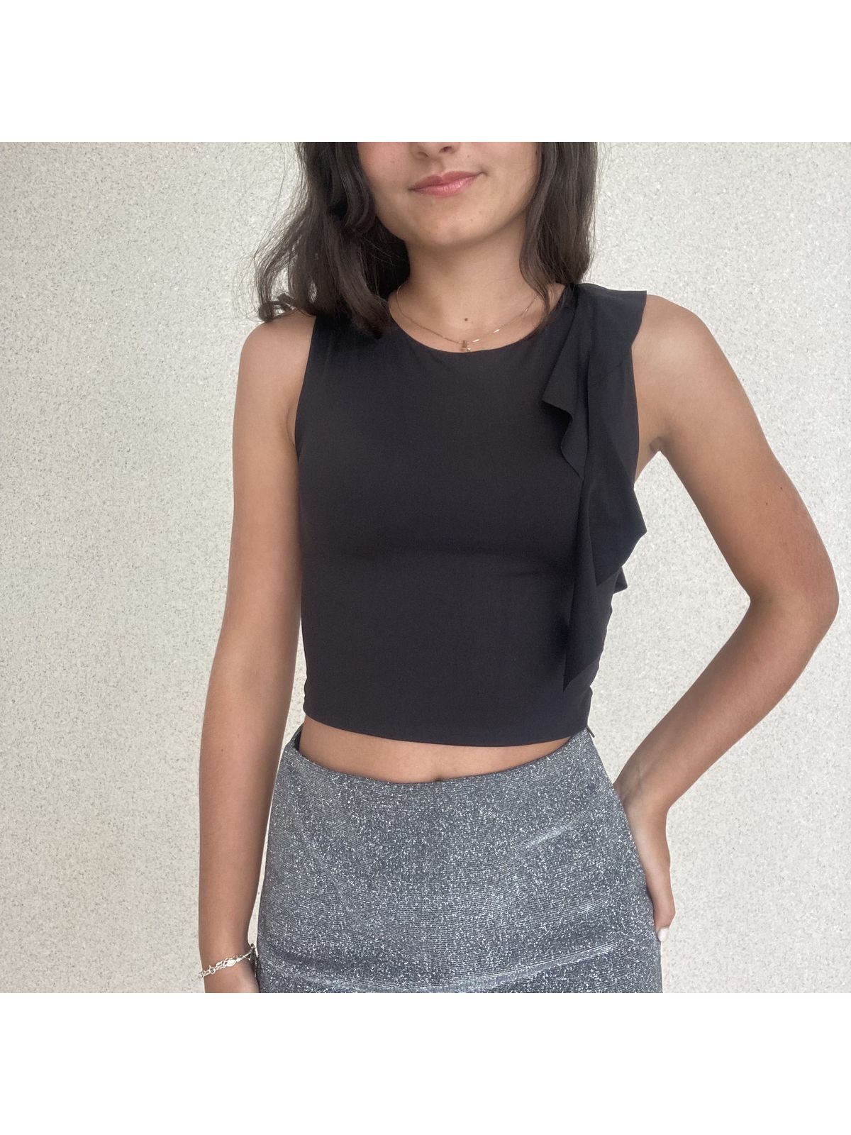 BLUSA BABADO CARACOL