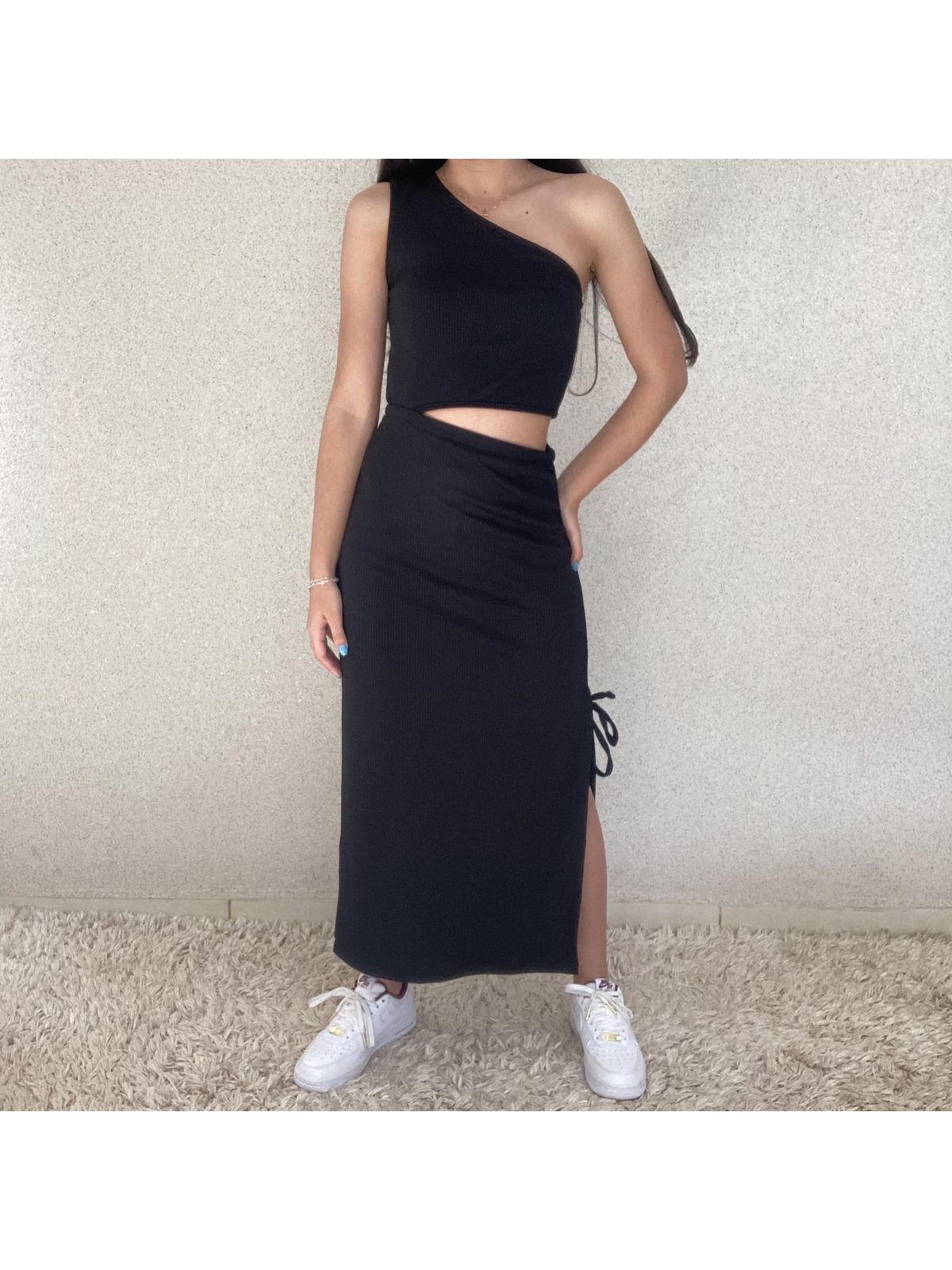 Vestido Midi Canelado - TokTeen