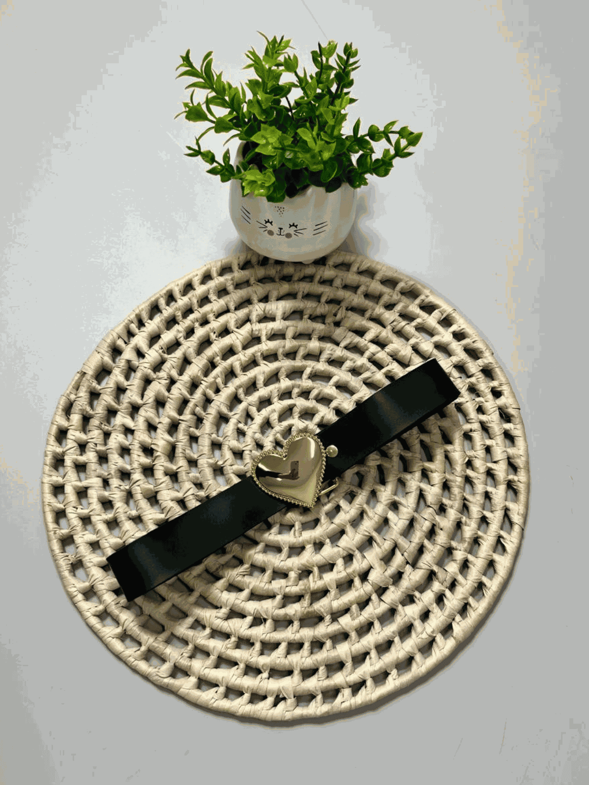 Cinto de Coração Brilhante Preto - Isa Cintra Moda Infantil