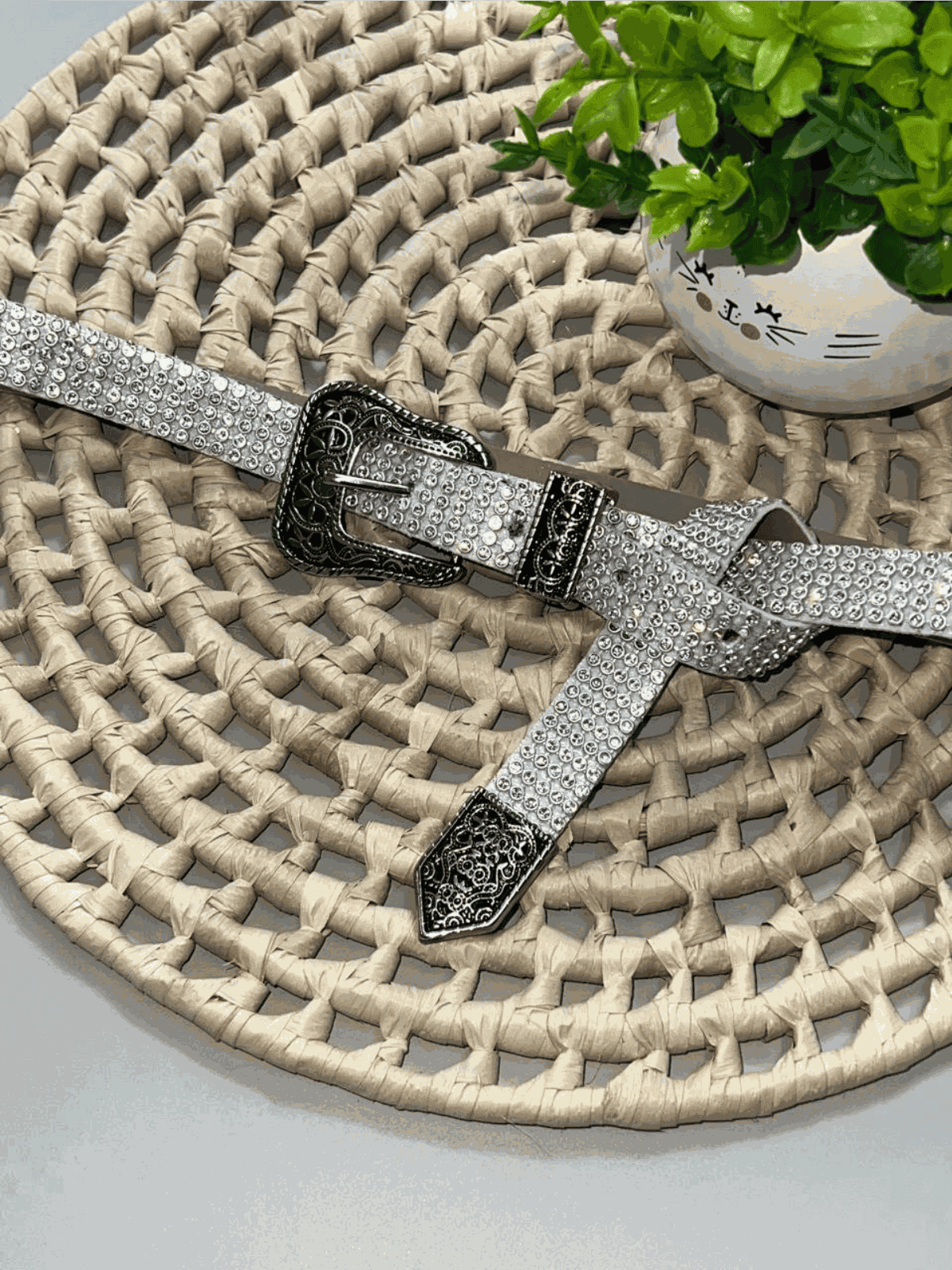 Cinto Strass Brilhante Prata - Isa Cintra Moda Infantil